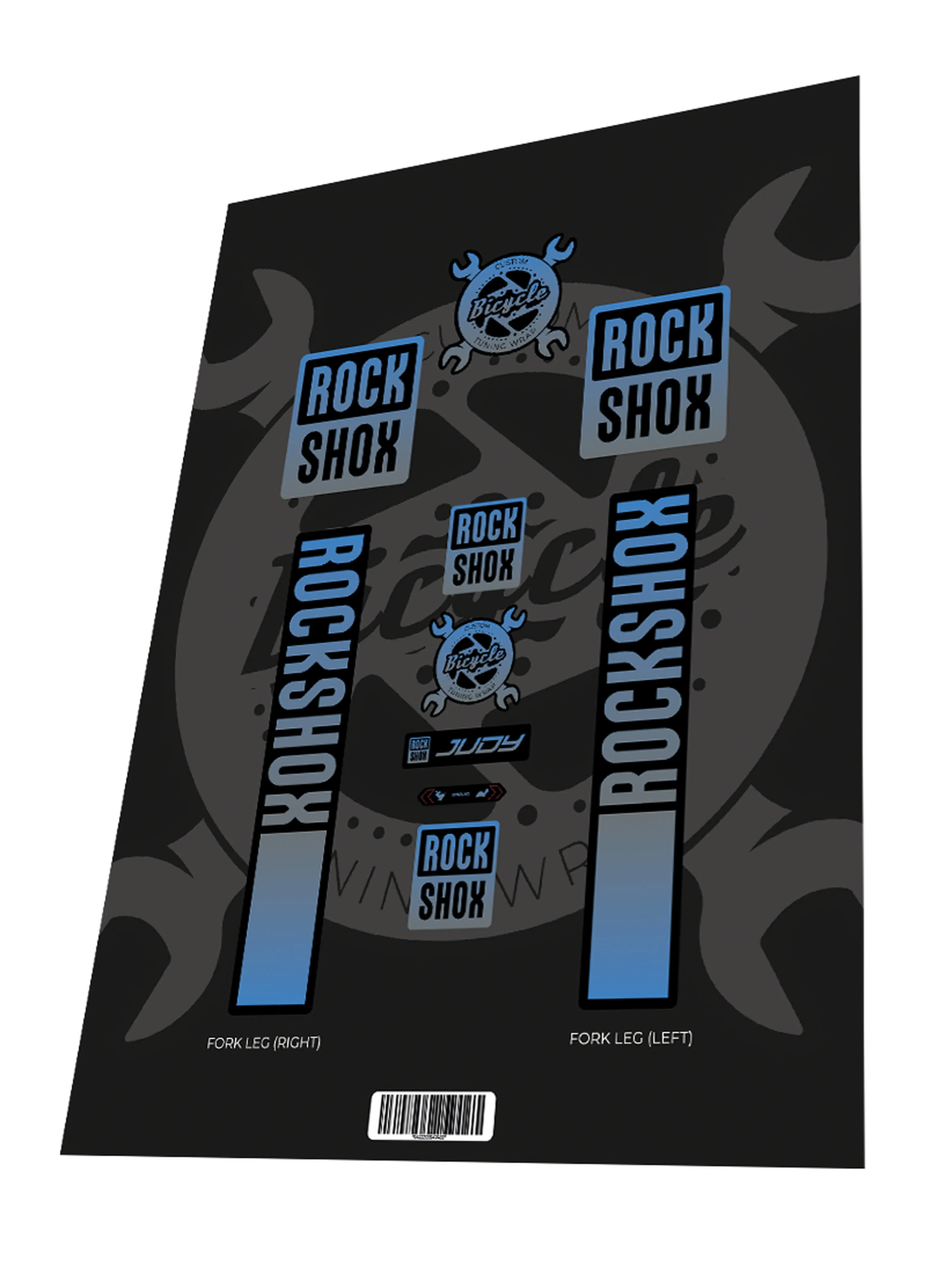 1. Stickere Rockshox Judy Gradient Grey Blue 2023