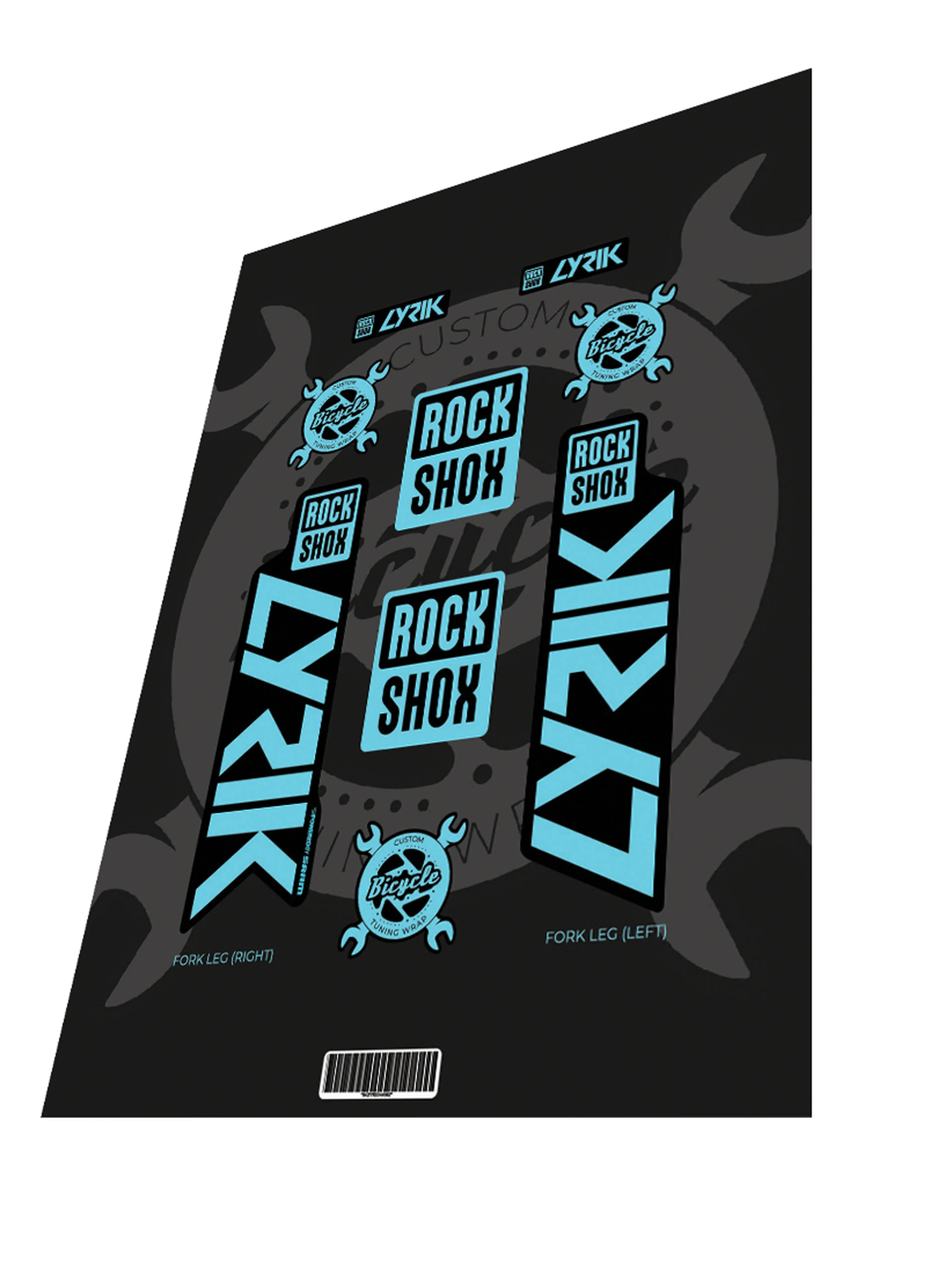 1. Stickere Rockshox Lyrik 2021 Baby Blue