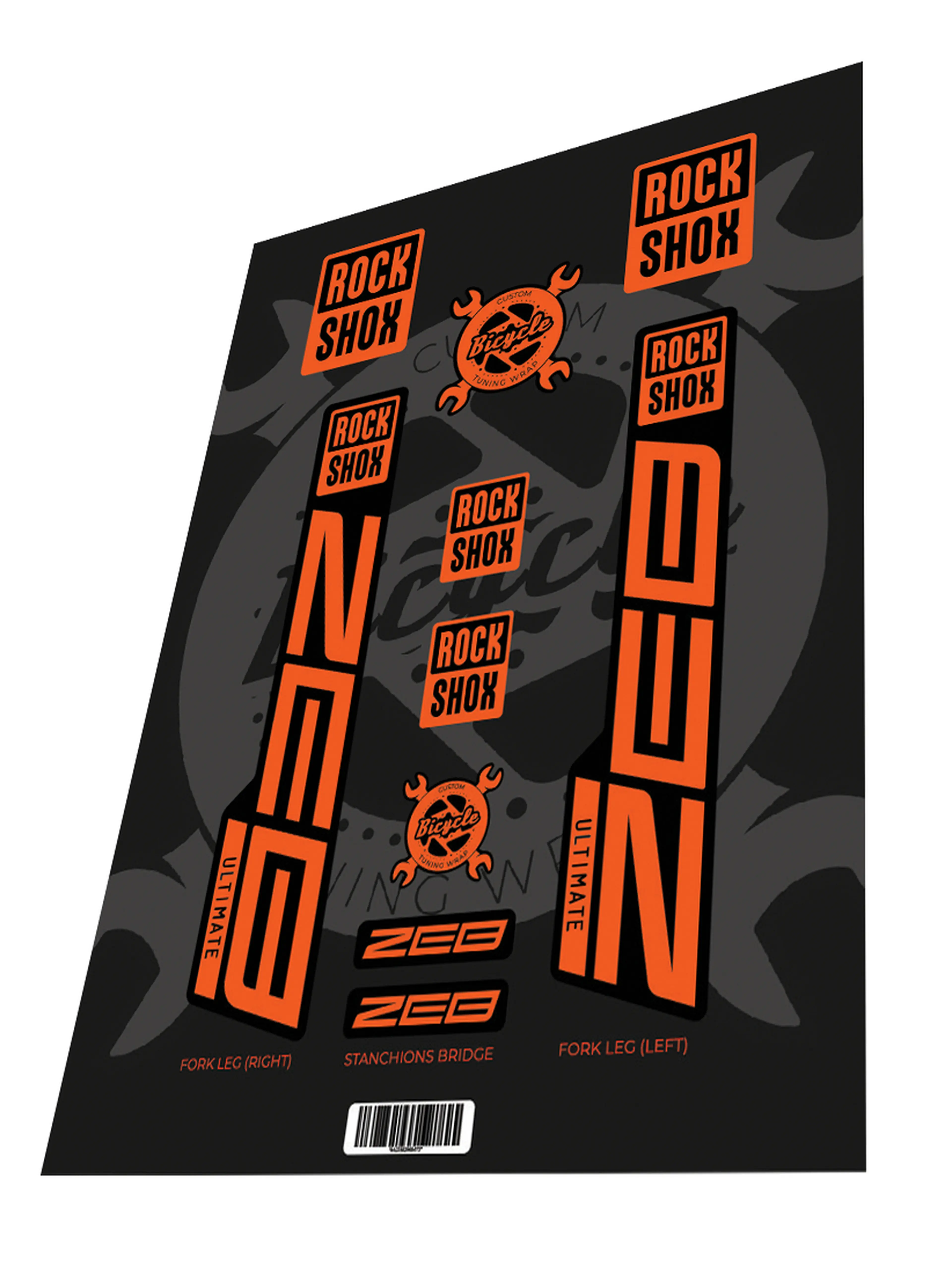 Image Stickere Rockshox Zeb Ultimate 2022 Black Orange