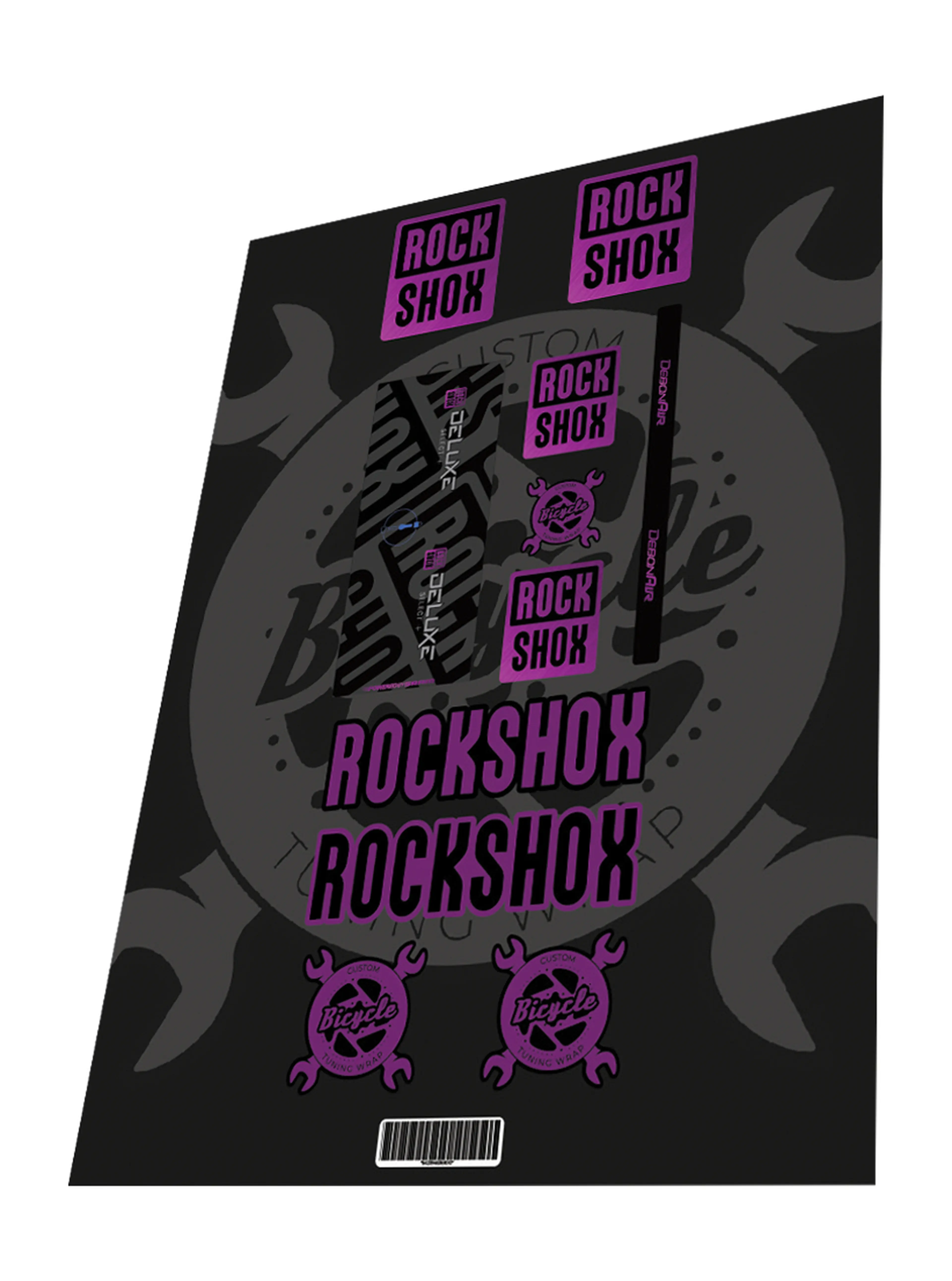 1. Stickere Rockshox Deluxe Select Plus Grey Purple 2020