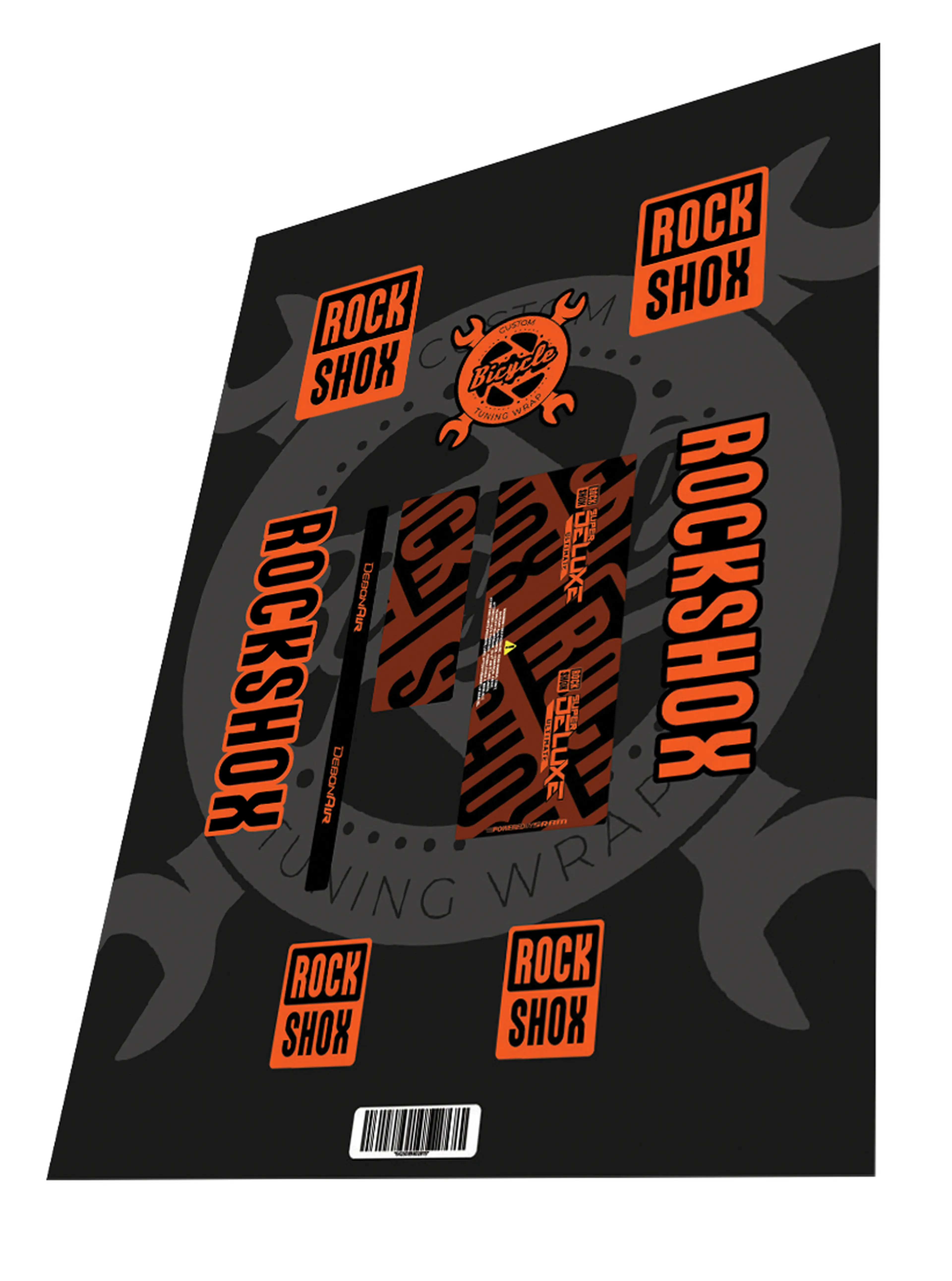 Image Stickere Rockshox Super Deluxe Ultimate Orange Black 2020