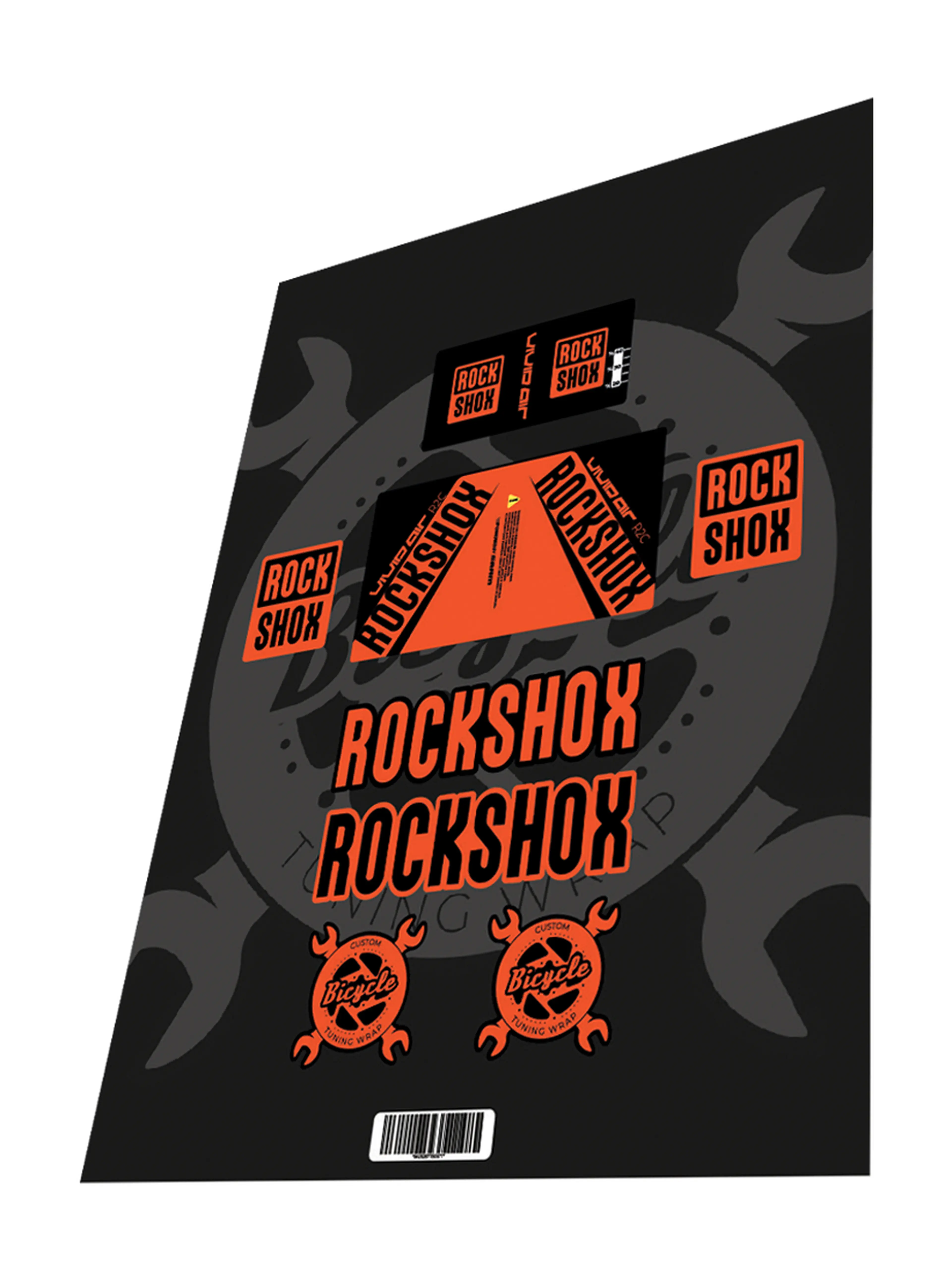 1. Stickere Rockshox Vivid R2C AIR Orange Black 2016