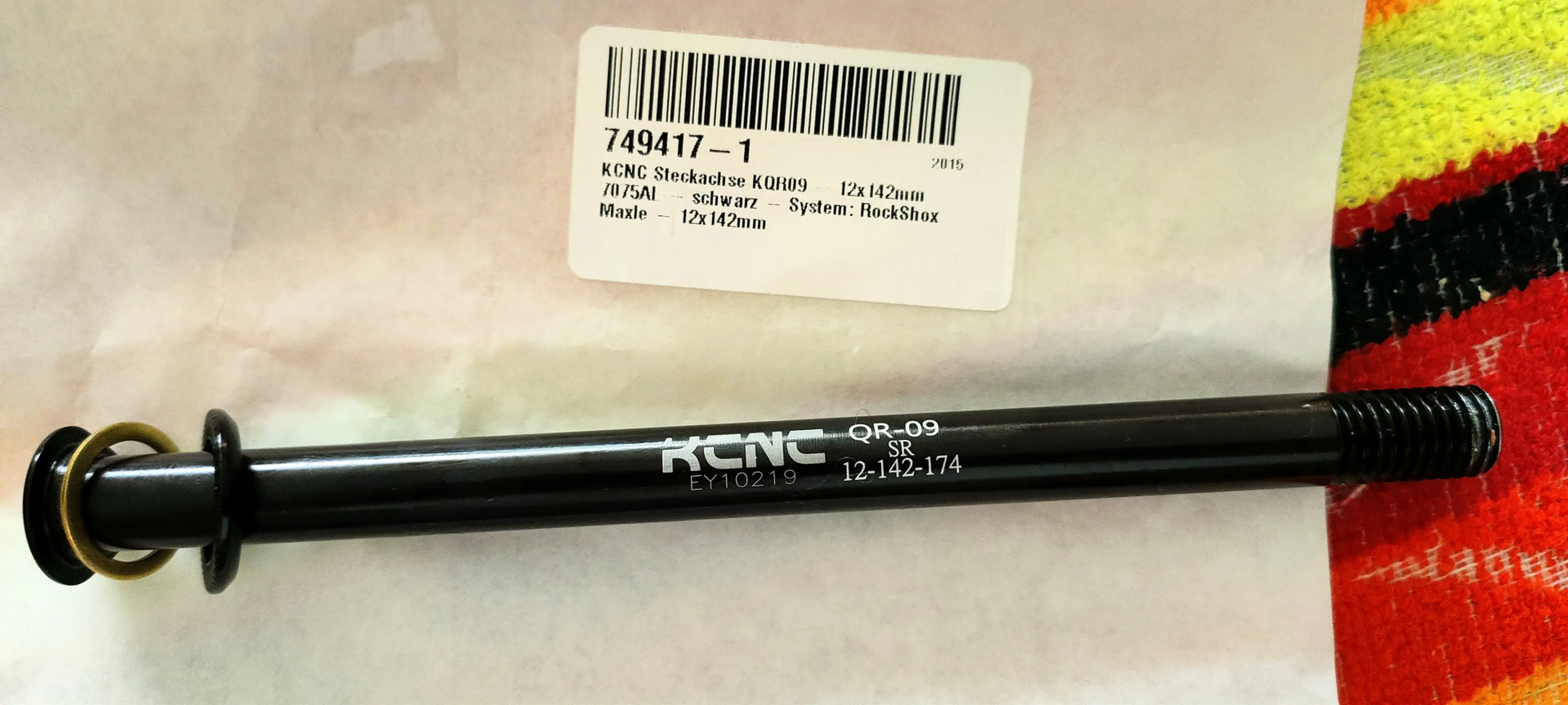 3. KCNC Thru Axle KQR09 - 12x142mm - 7075AL - black