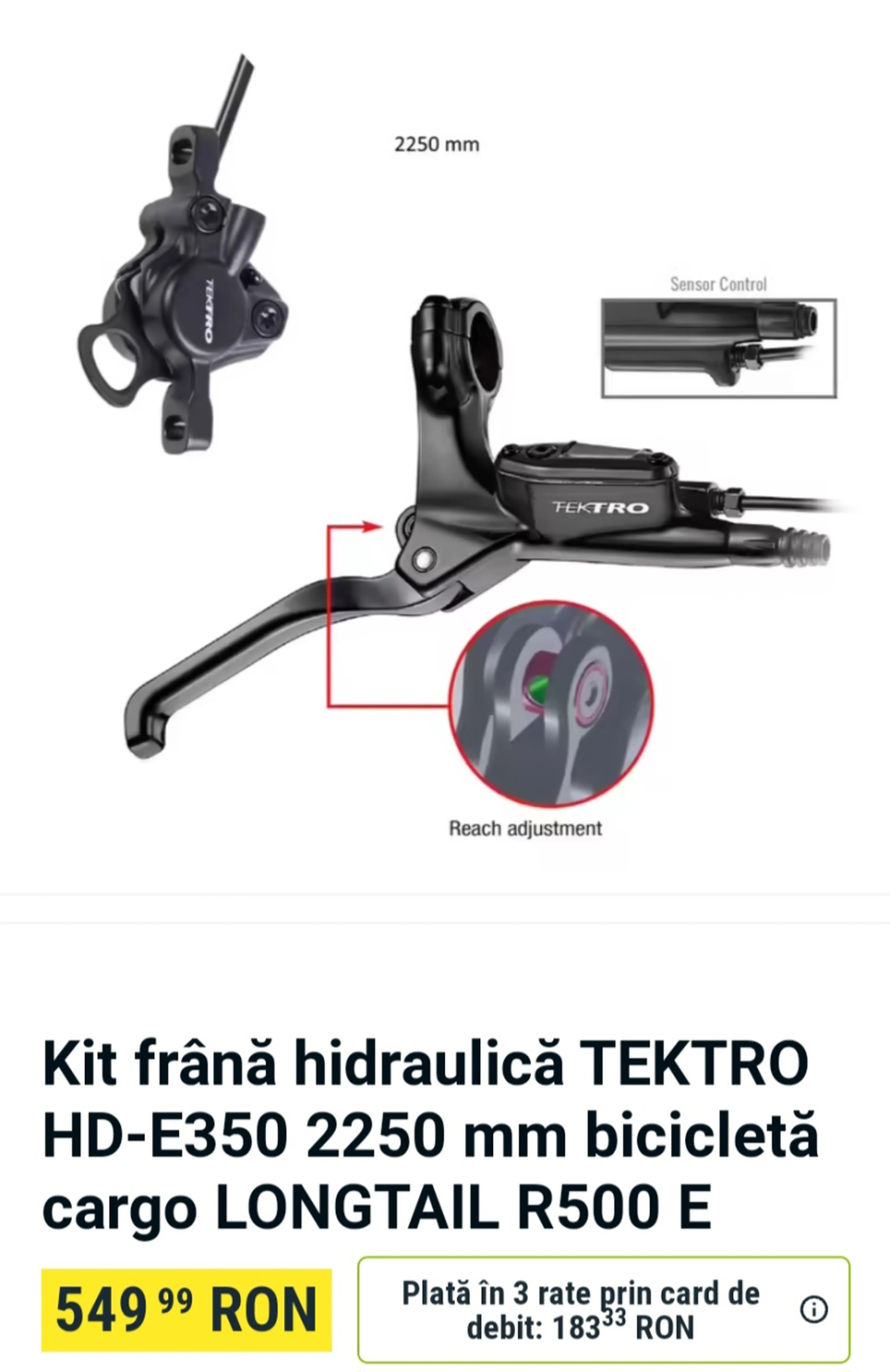 Image Kit frână hidraulică TEKTRO HD-E350