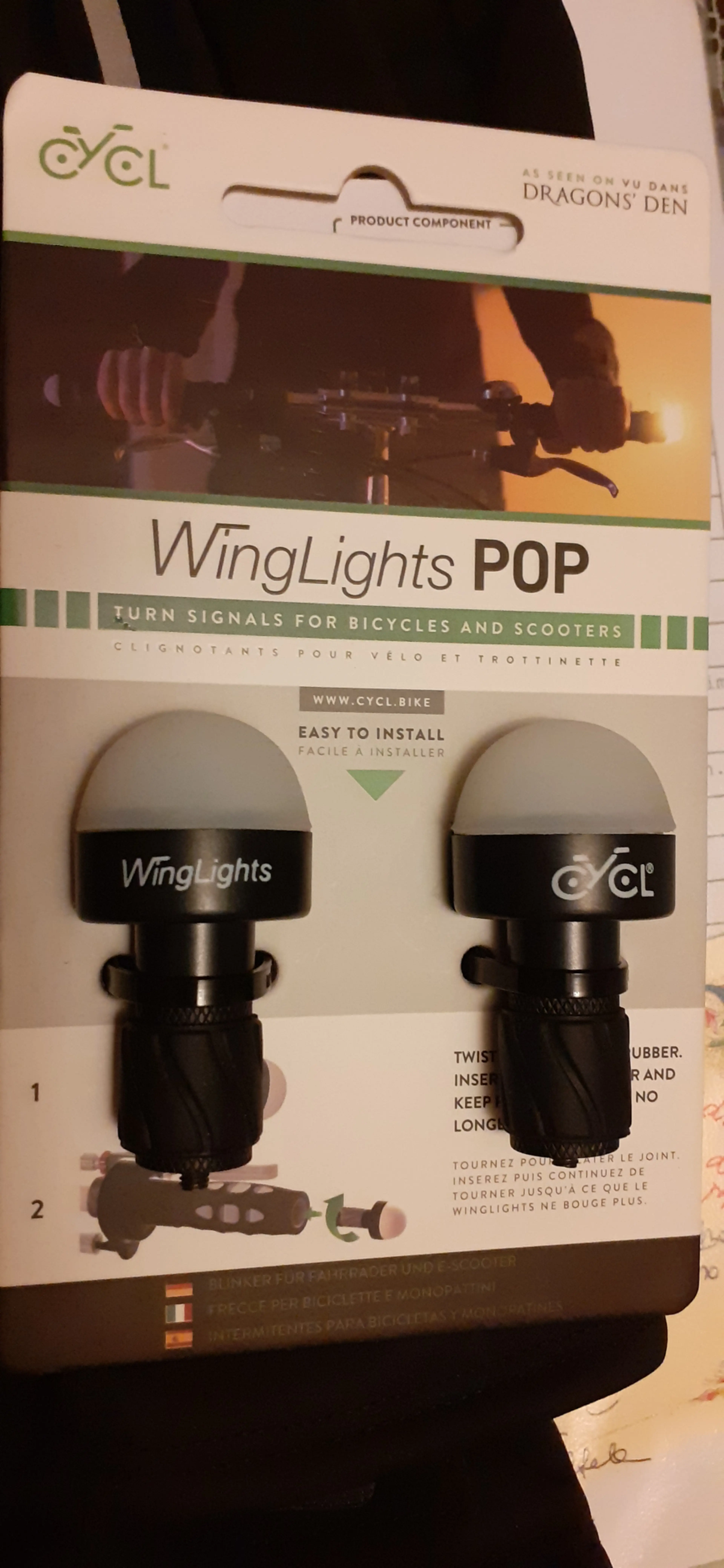 1. Semnalizatoare ghidon "Cycl WingLights POP"