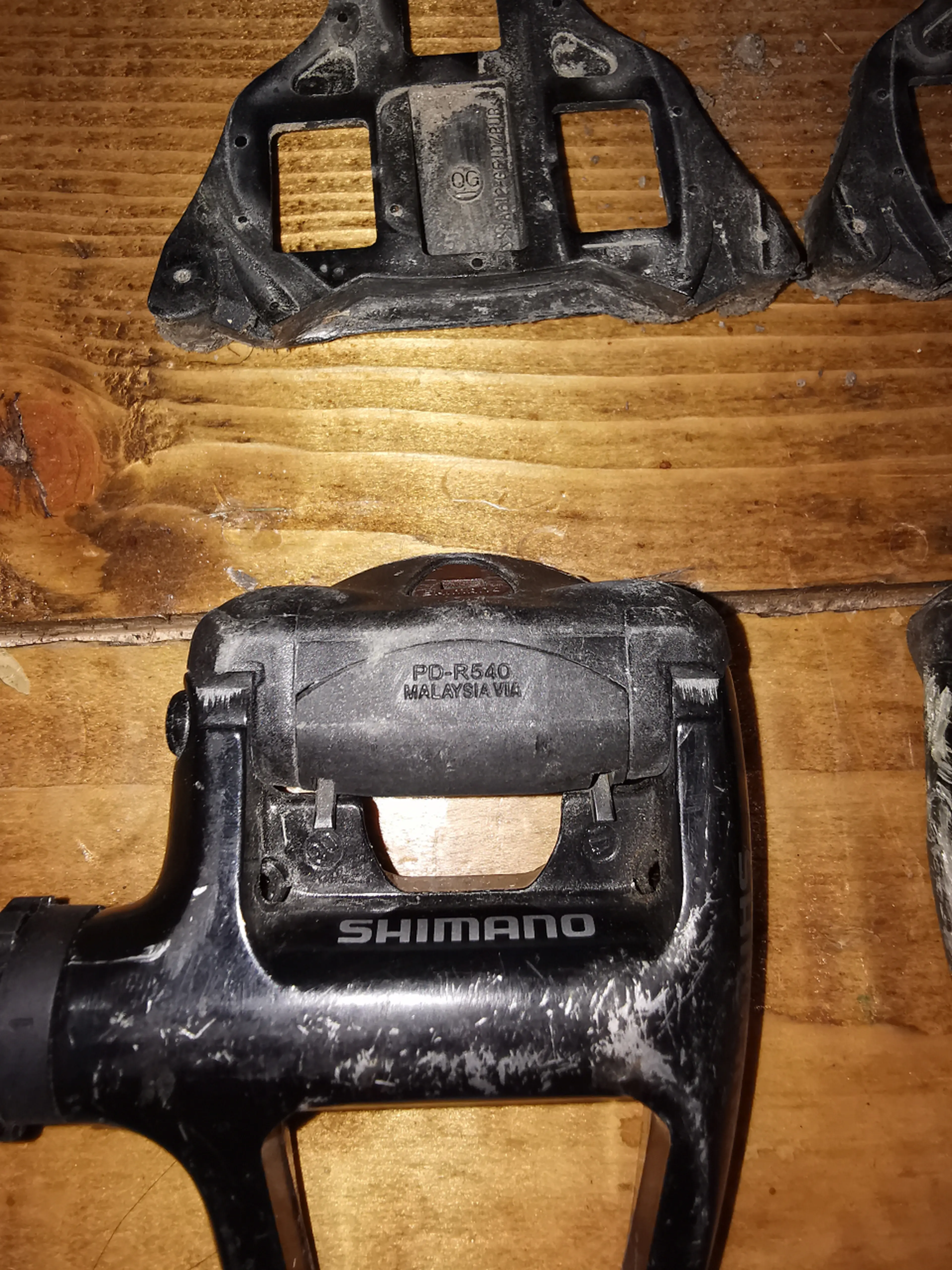 2. Set pedale Shimano Tiagra PD-R540 cu placute sosea incluse