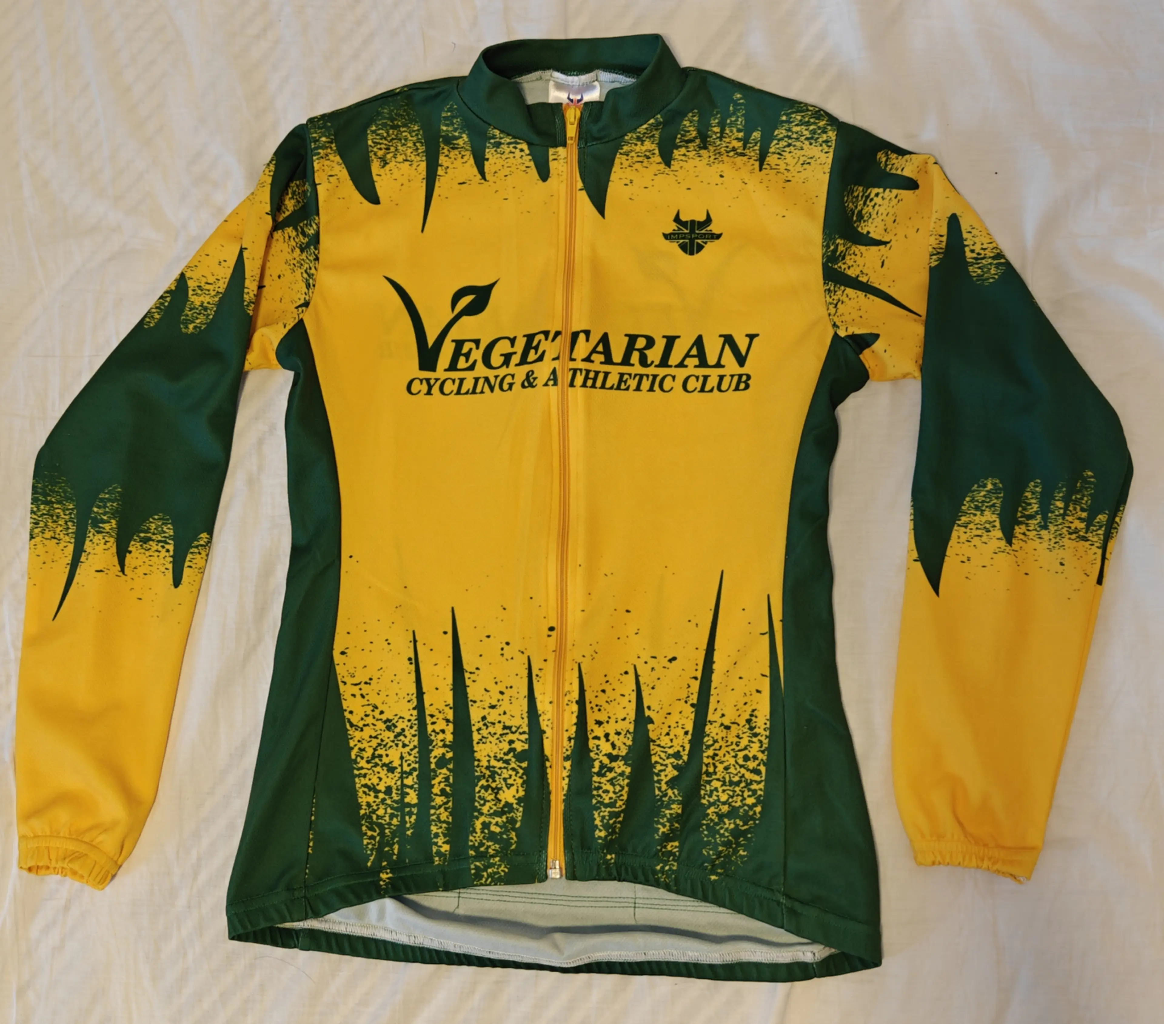 Image Bluza ciclism "Vegetarian", unisex, mar M, maneca lunga, material gros
