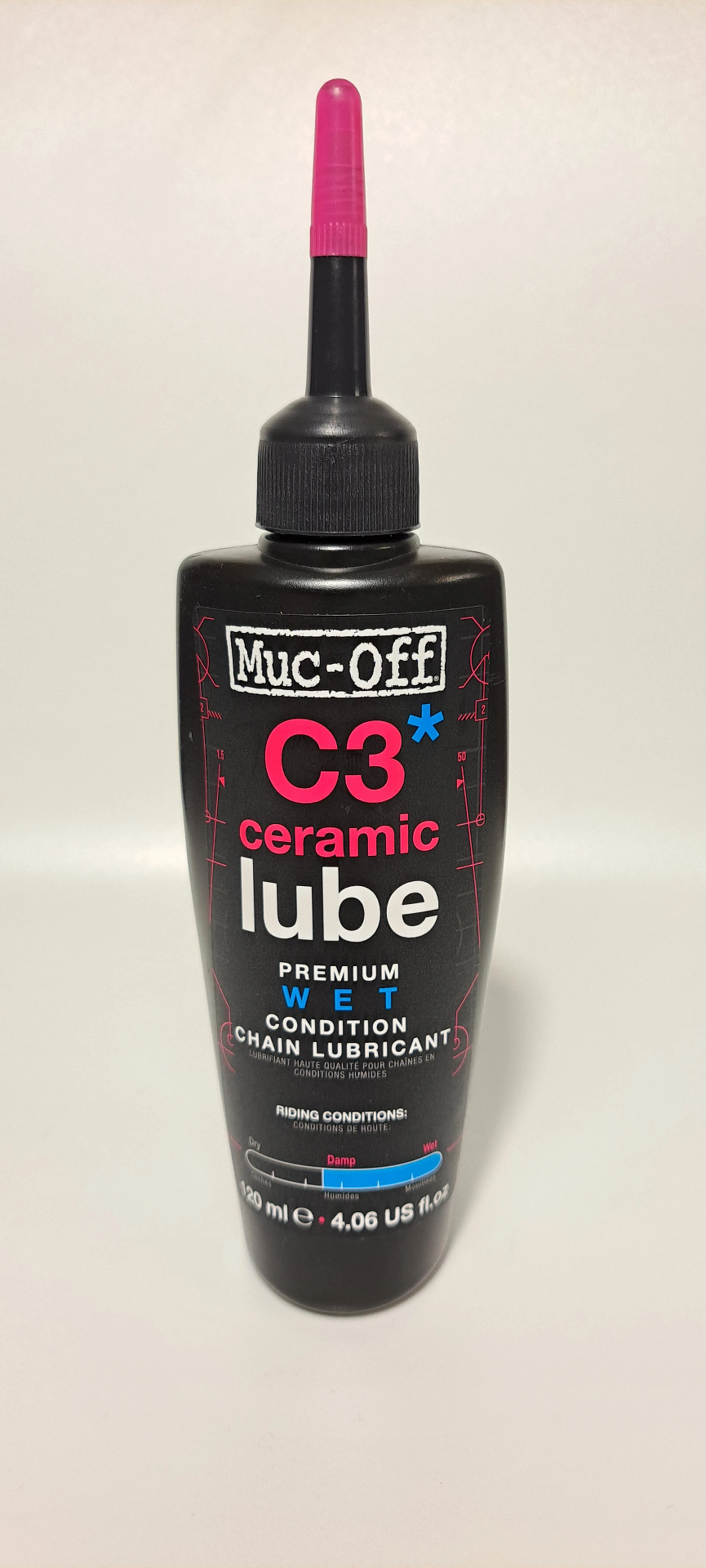1. Lubrifiant lanț Muc-off C3 ceramic WET 120 ml