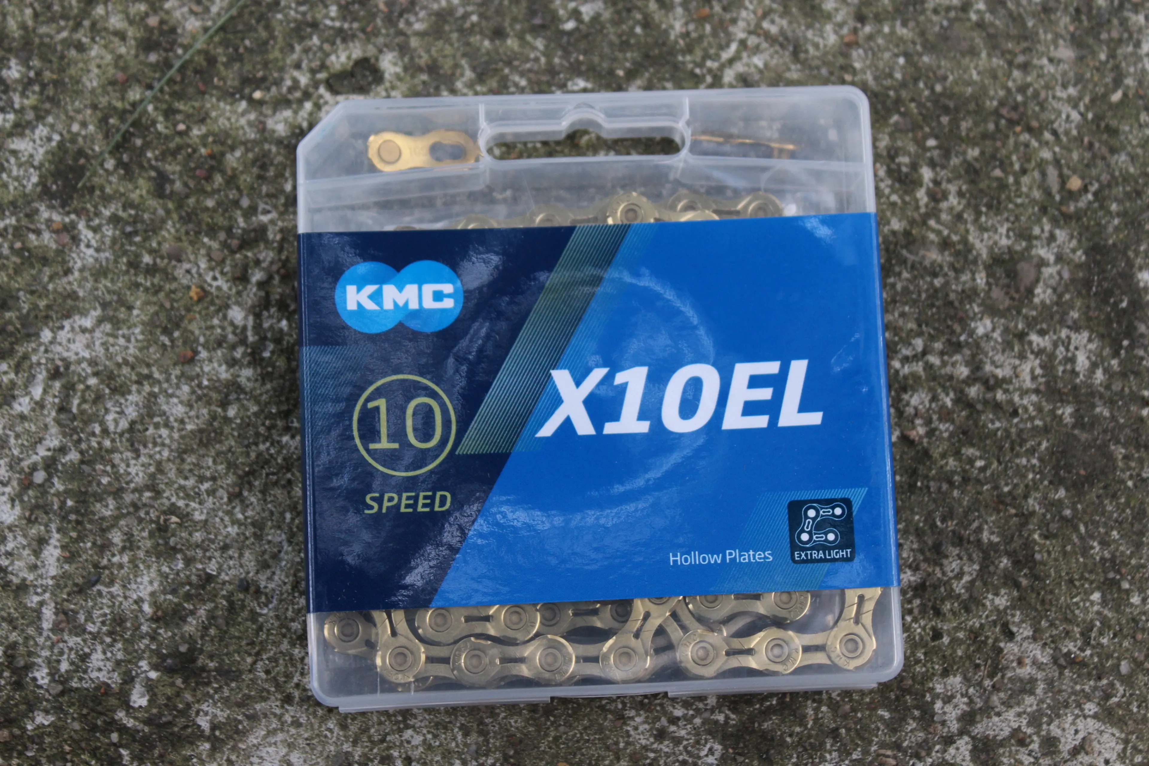 1. KMC X10EL Ti-N Gold lant 10 vit.114- link + quick link