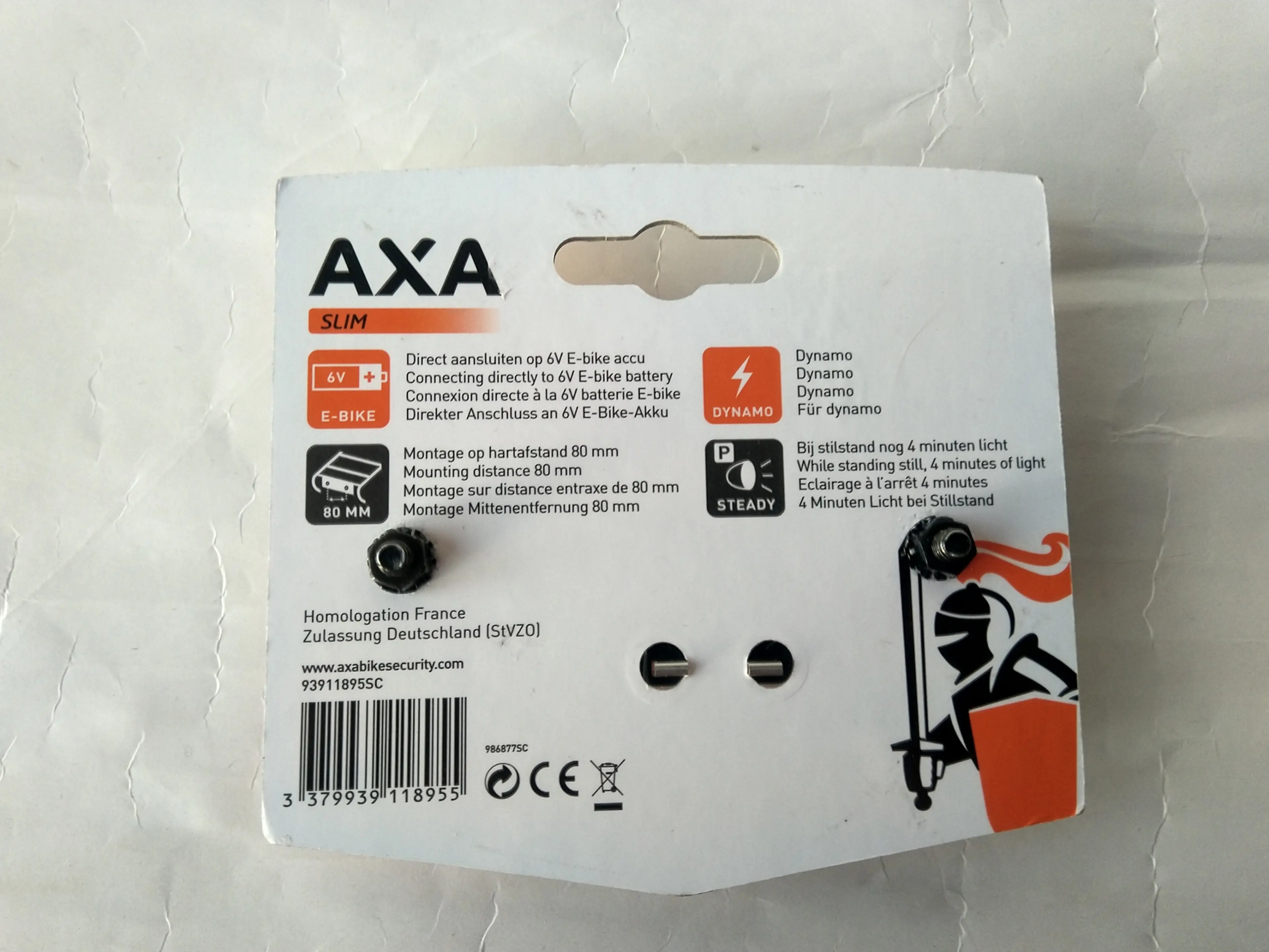 1. Stop spate Axa slim 80 mm 6V