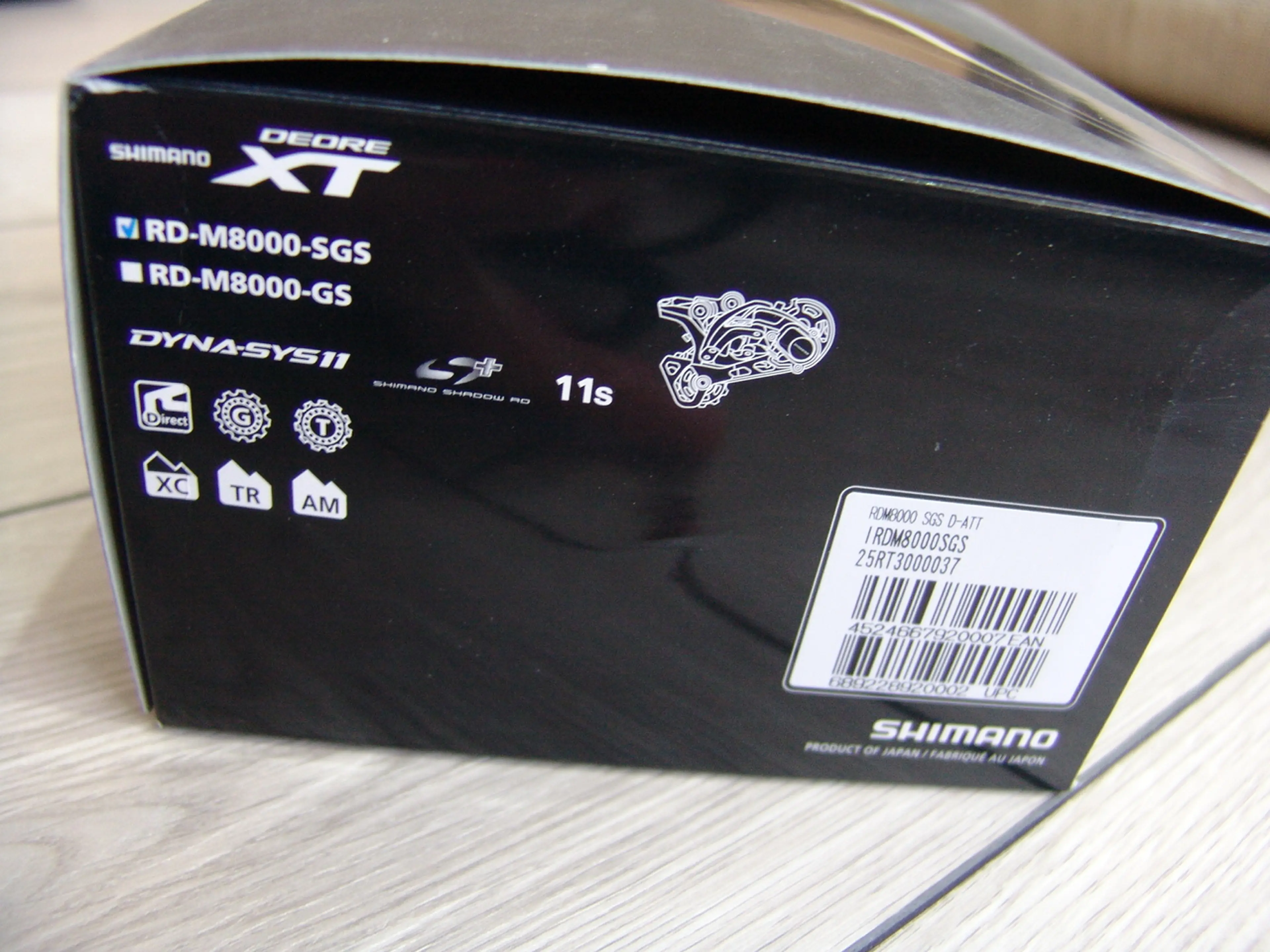 4. Schimbator pinioane 11vit Shimano XT patina lunga/Nou