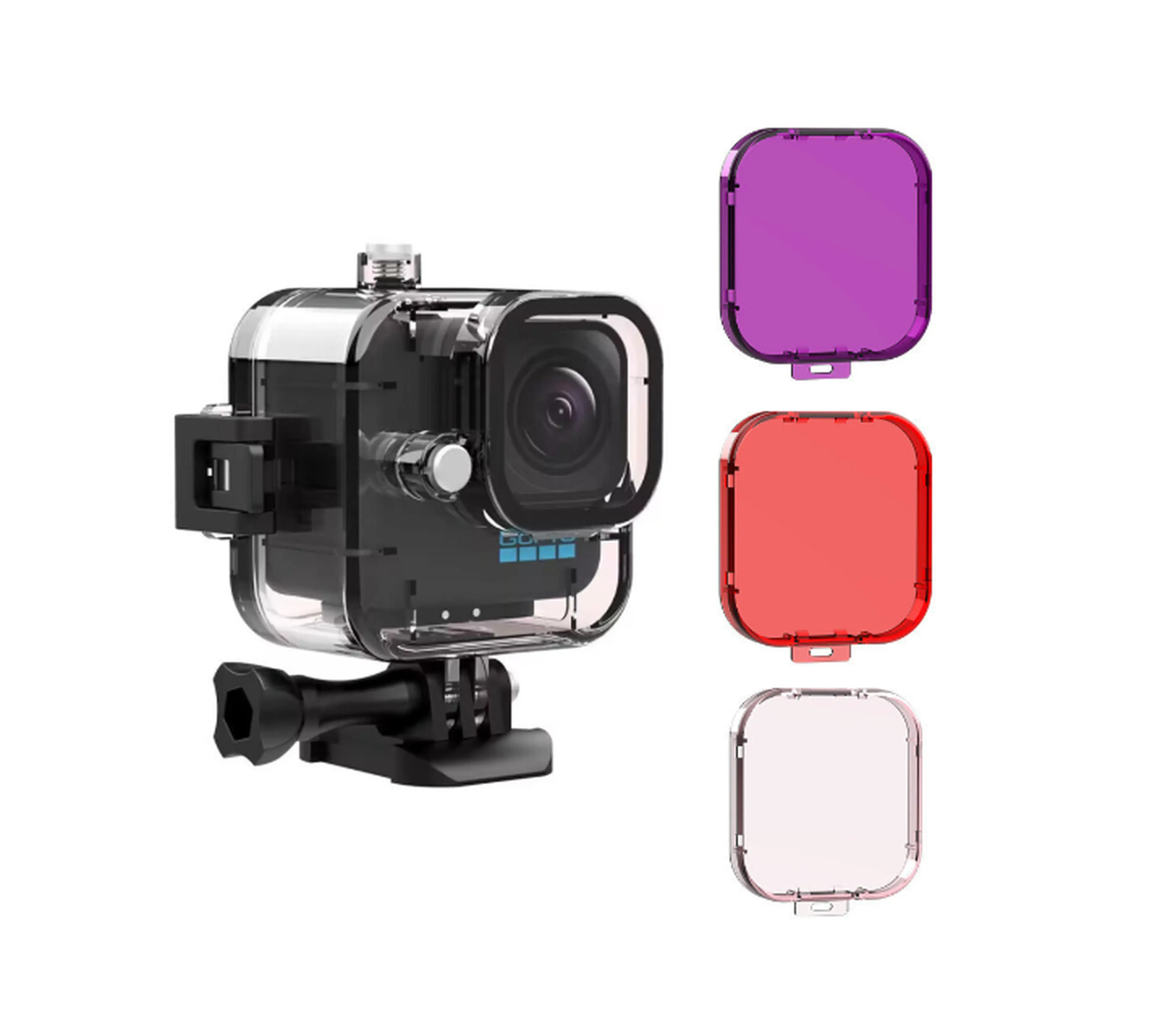 8. Filtre colorat pt camera Gopro Hero 3 3+4 5 6 7 8 9 10 11 12 Mini session