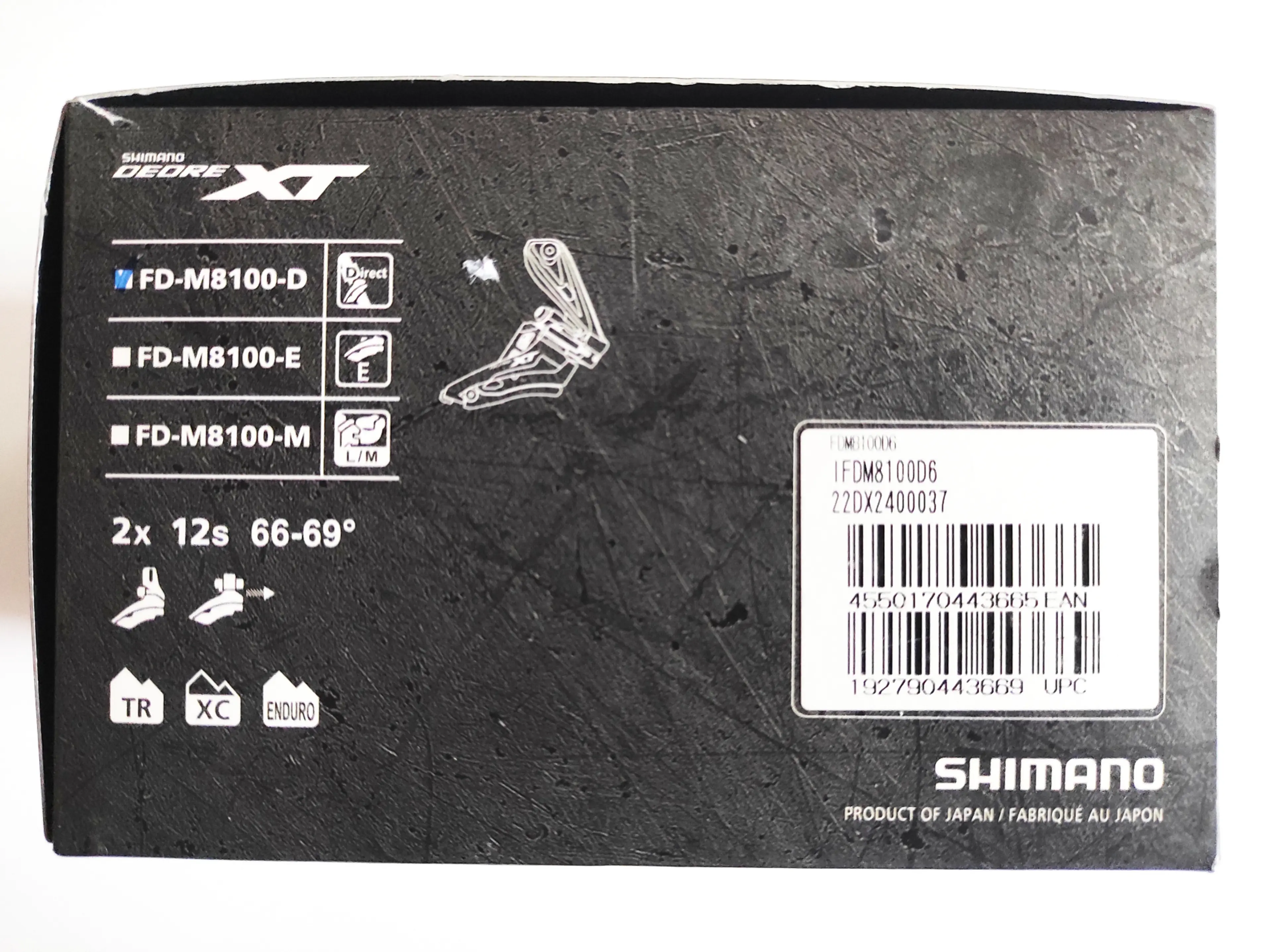 4. Schimbator foi Shimano XT FD-M8100-D 2x12v. Direct Mount nou