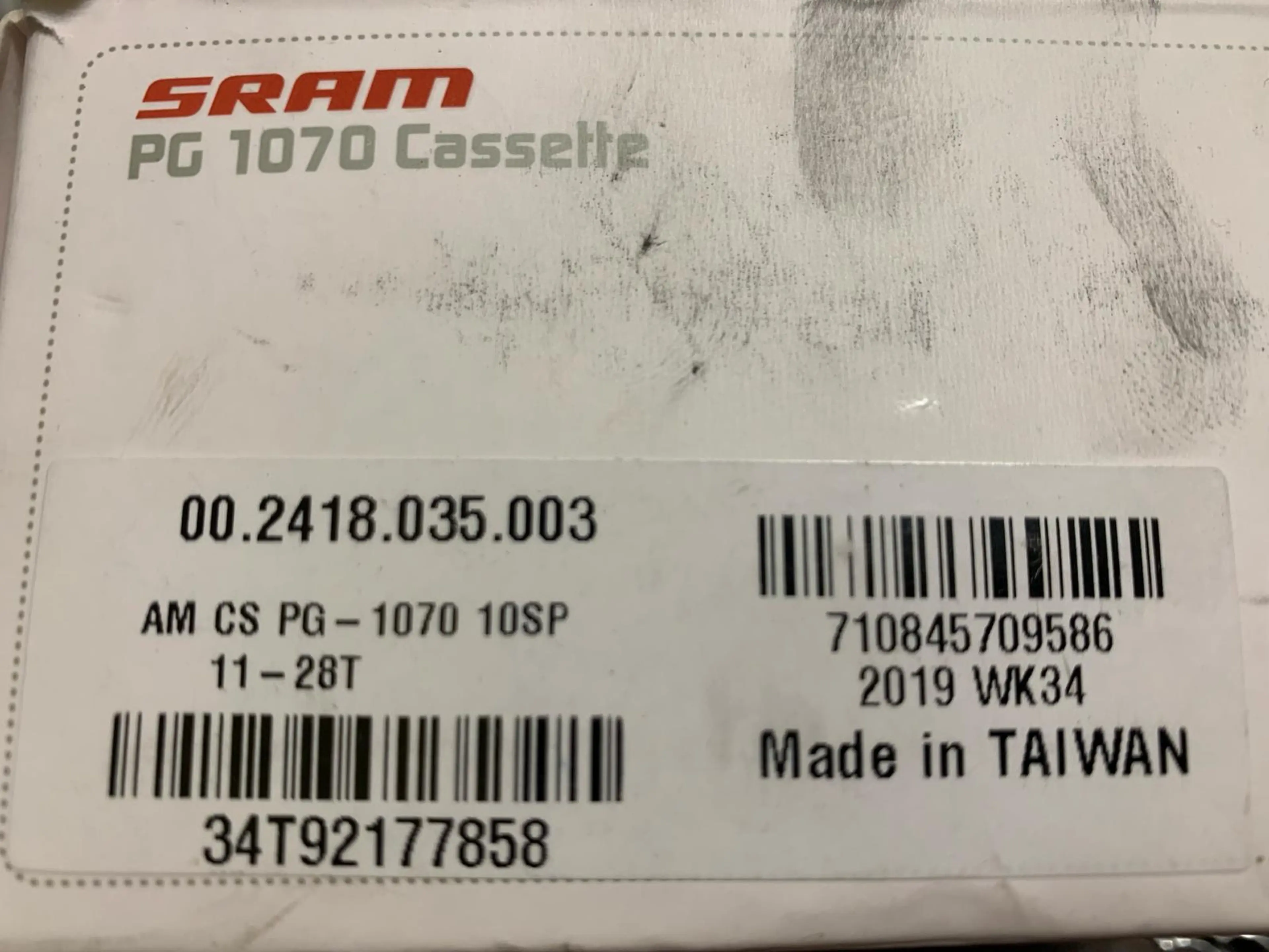 3. Caseta pinioane SRAM PG1070 - 10v - 11-28