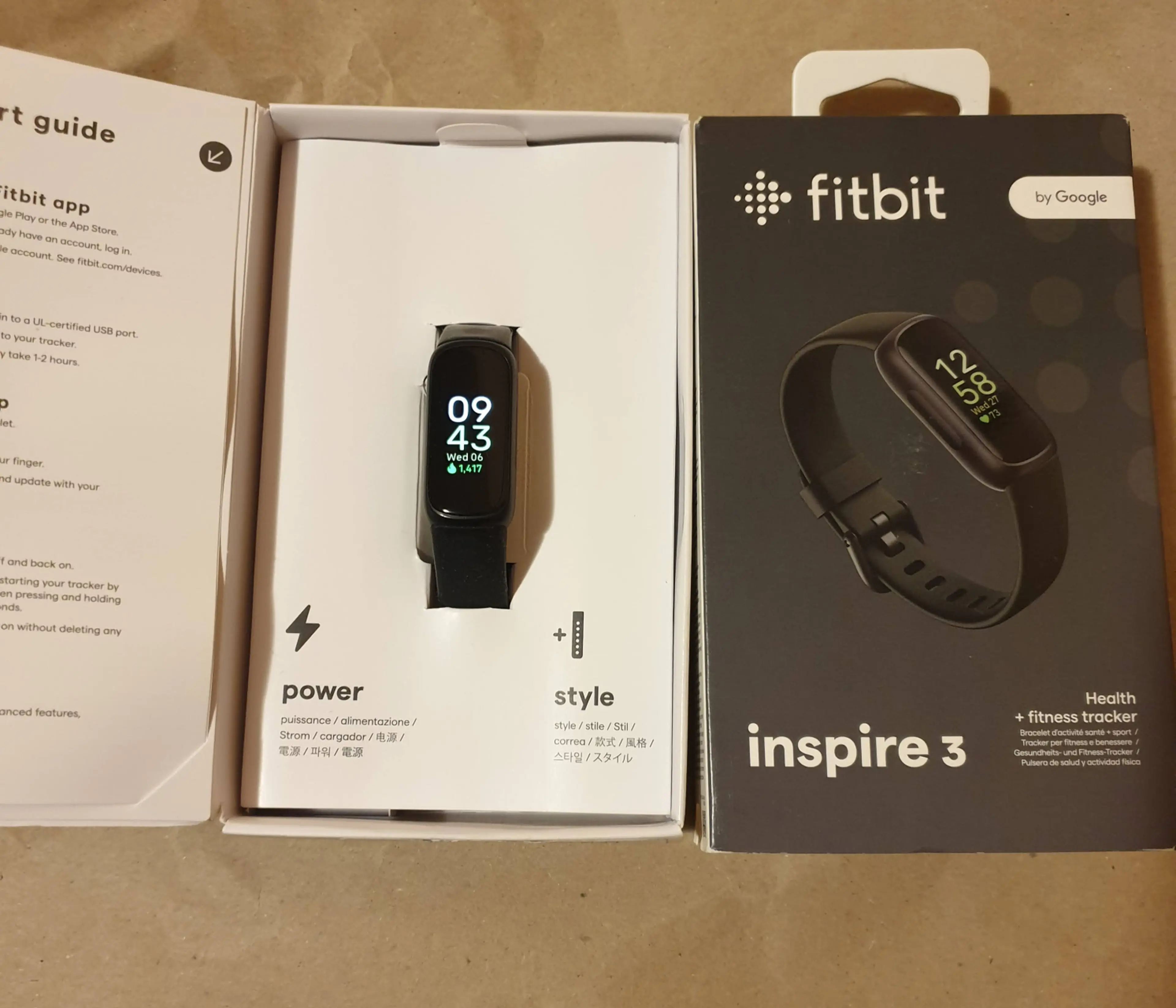 1. Bratara fitness Fitbit Inspire 3 la cutie - by Google