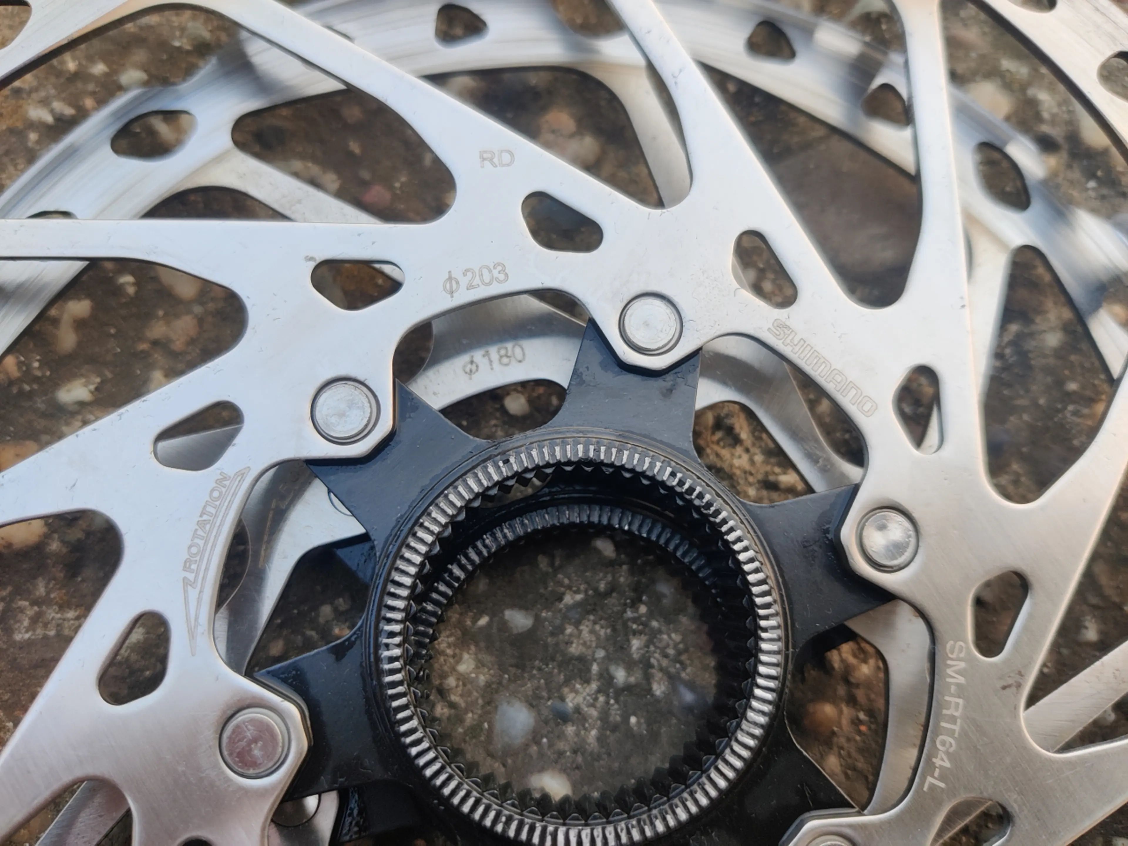 Image Set discuri / rotoare Shimano SLX  203 si 180mm
