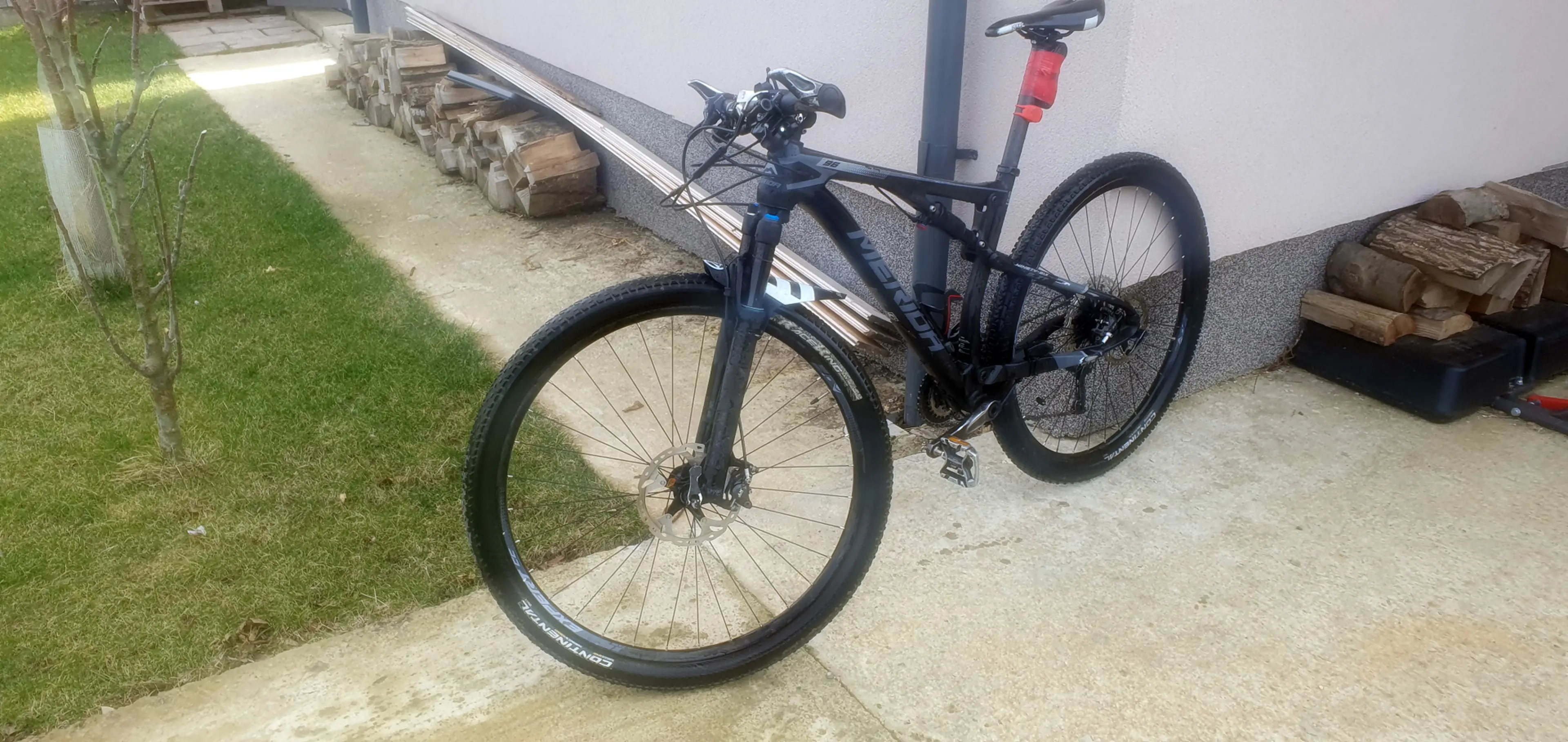 2. Bicicleta MTB 29", L, Merida Ninety-Six XT, carbon, full suspension