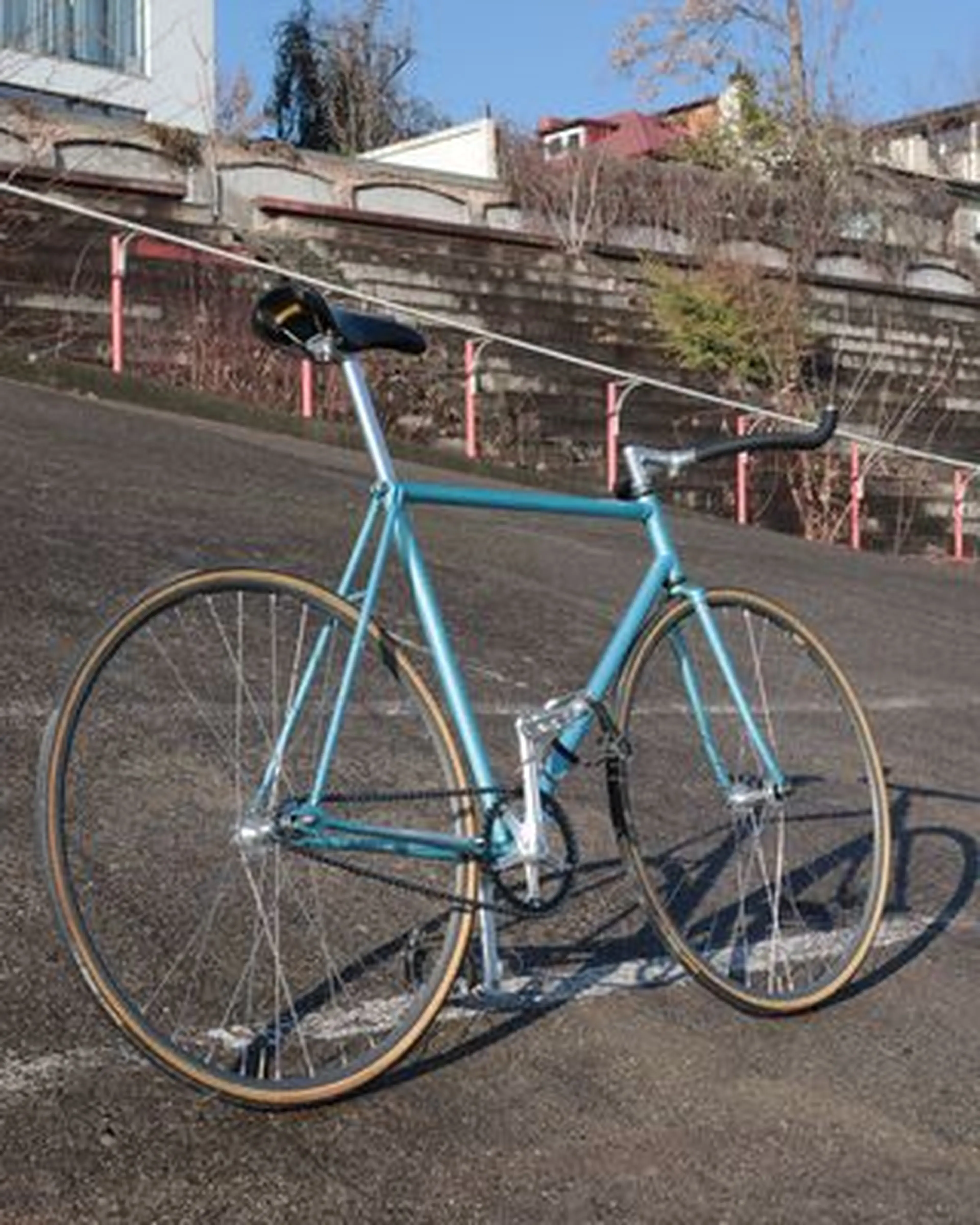 1. Bicicleta Fixie de otel Raynolds 653