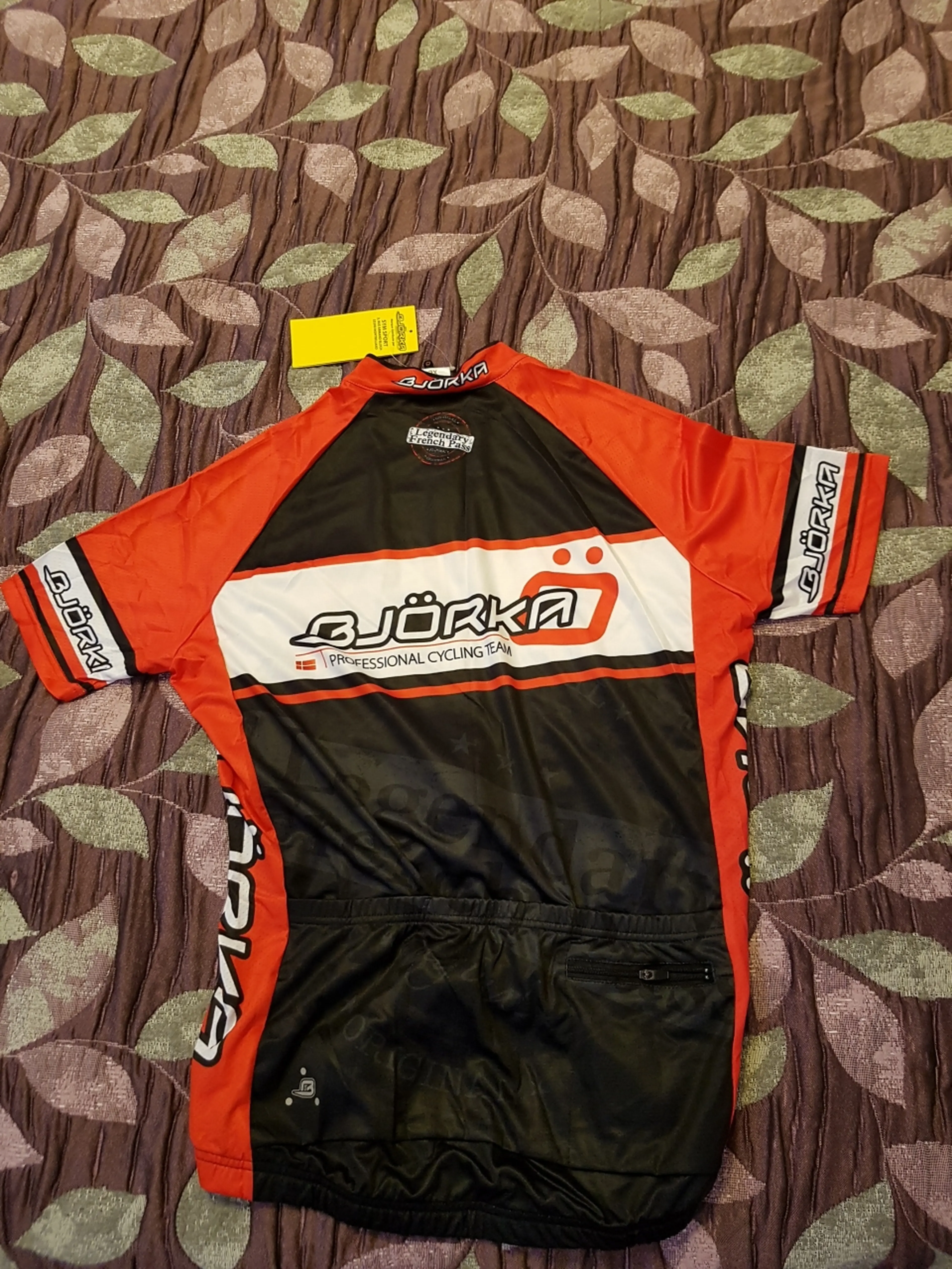 Image Vand tricou vara ciclism Bjorka rosu/negru, marimea XL