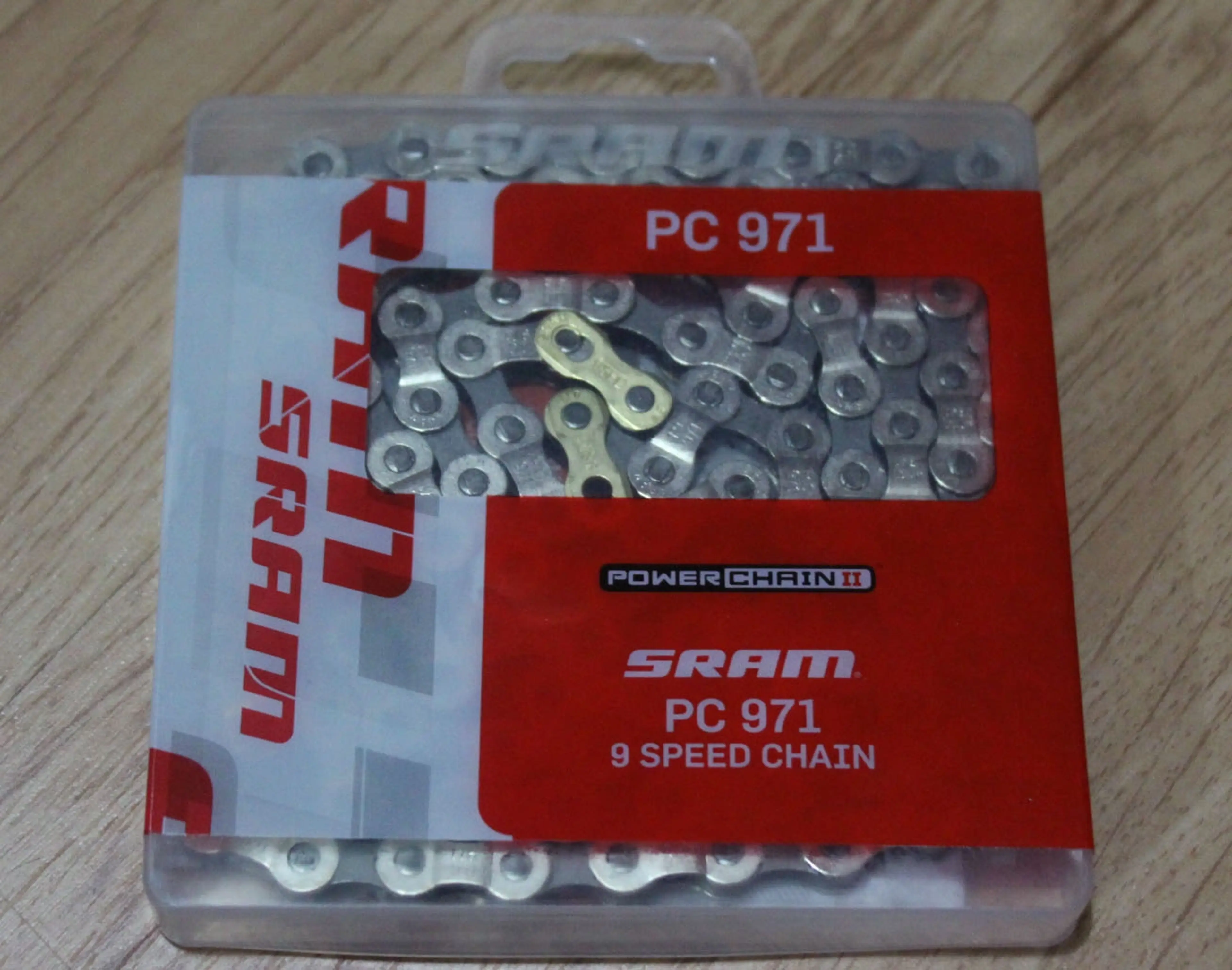 1. Lant Sram PC971 Powerchain II - 9 vit. + connector pin