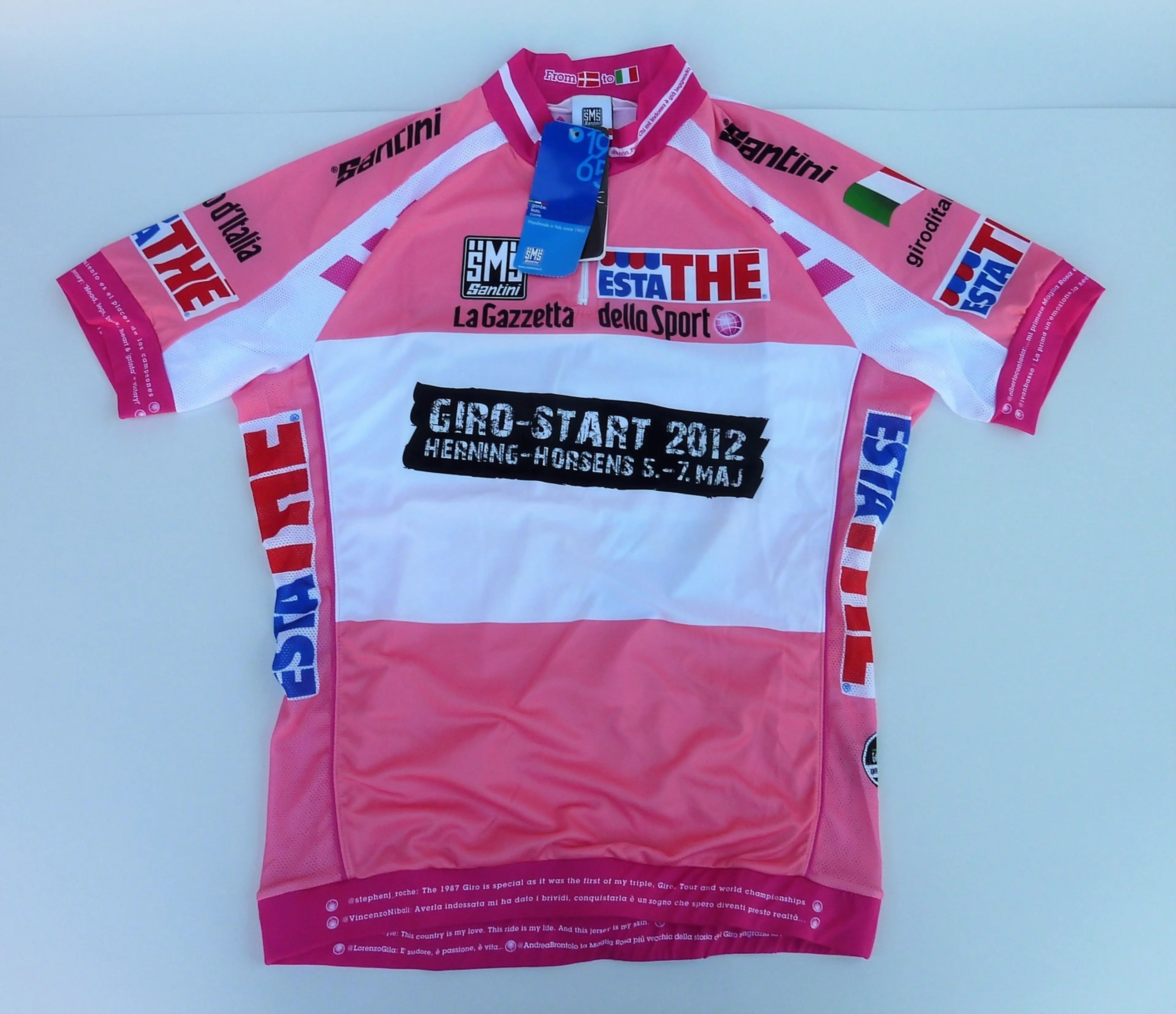 Image Santini tricou lider Giro d’Italia 2012