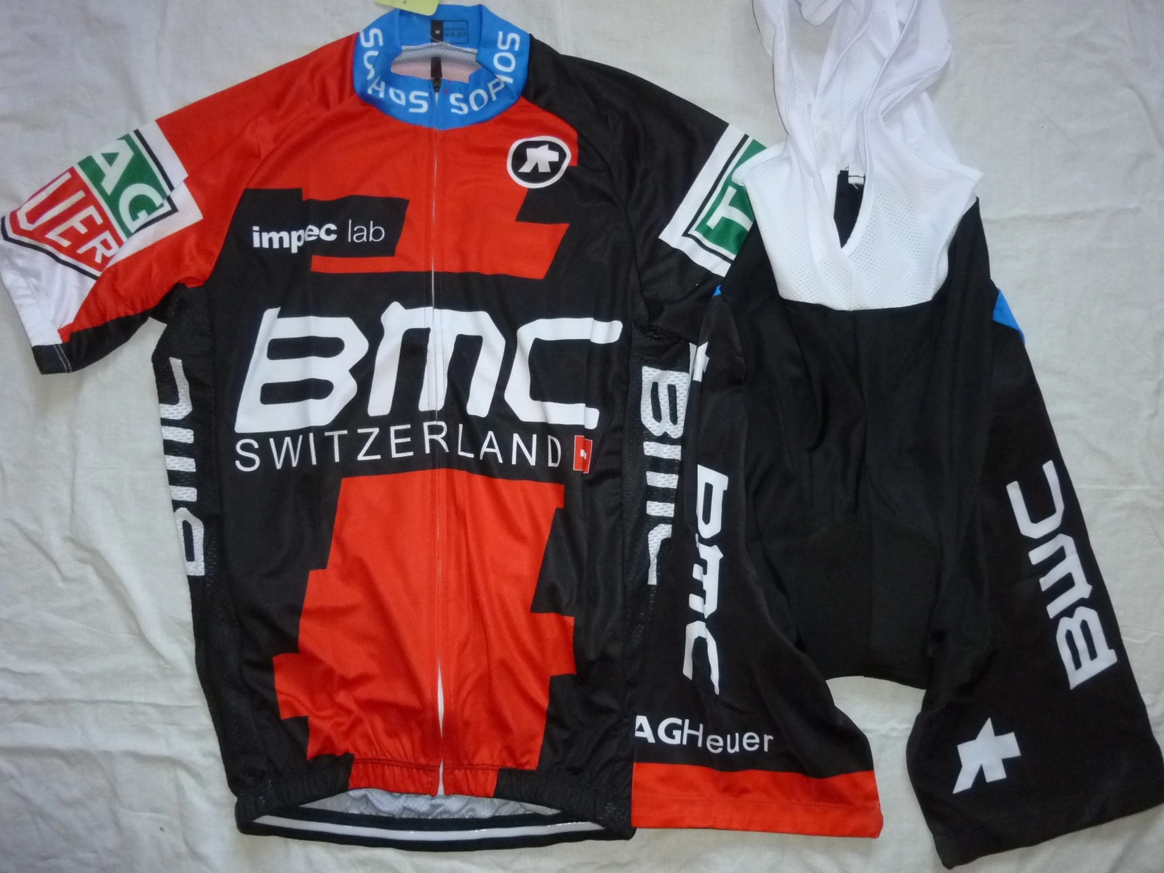 Image Echipament ciclism BMC 2018  set pantaloni tricou NOU