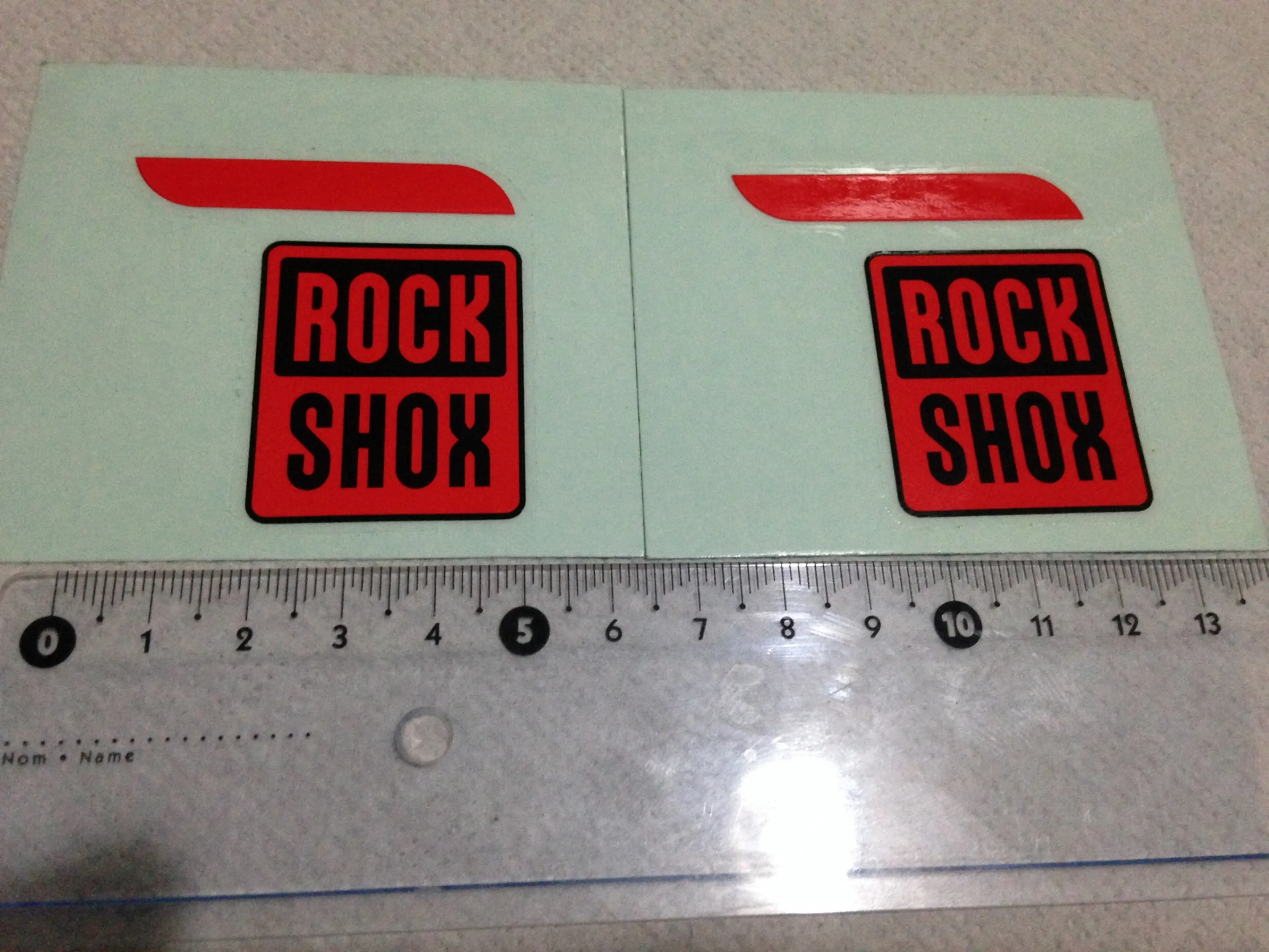 2. SET 2  Stickere / abtibilduri  ROCK SHOX  ORIGINALE !