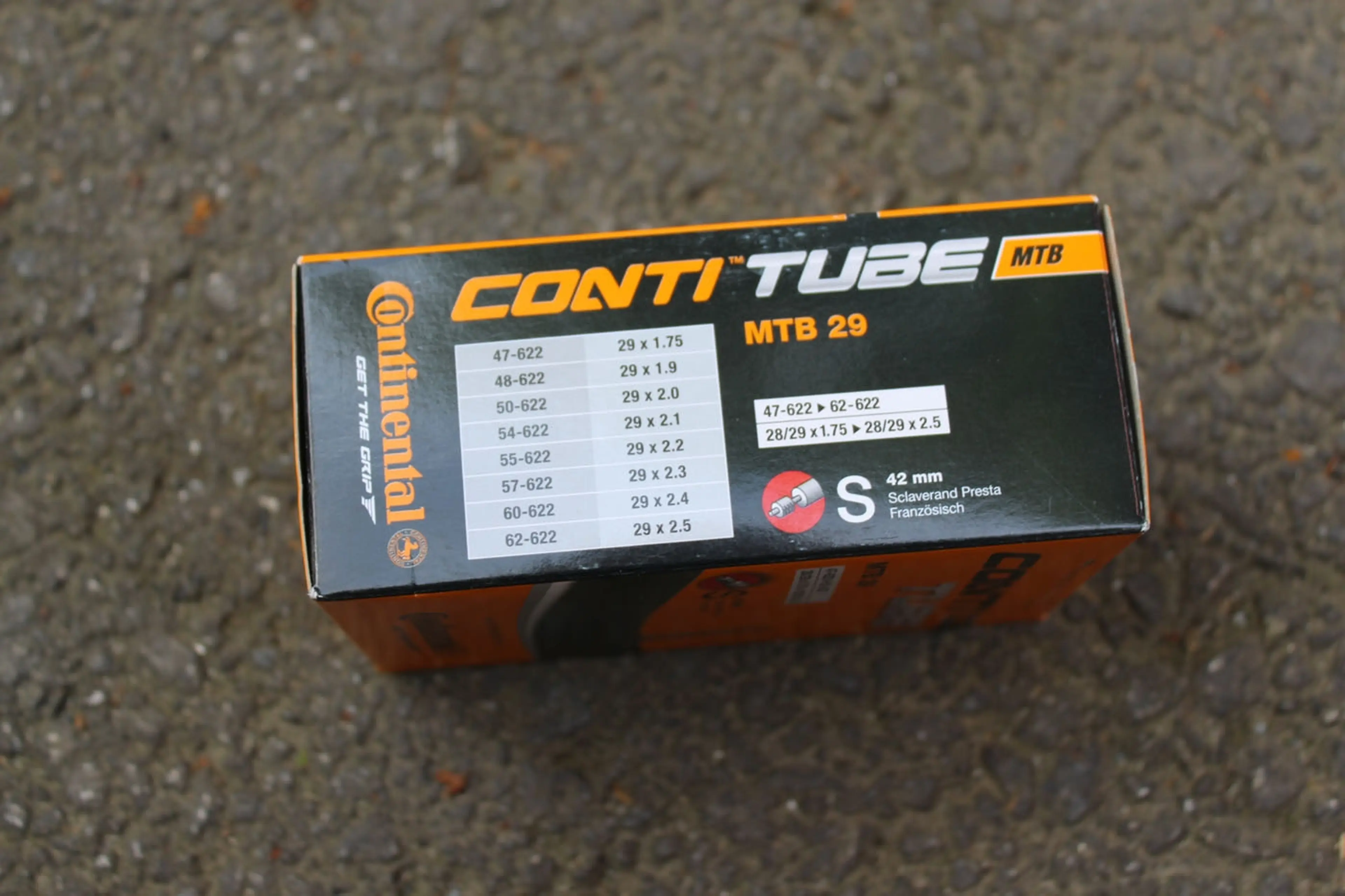 1. Continental Wide Tube 29x1.75-2.50 FV.