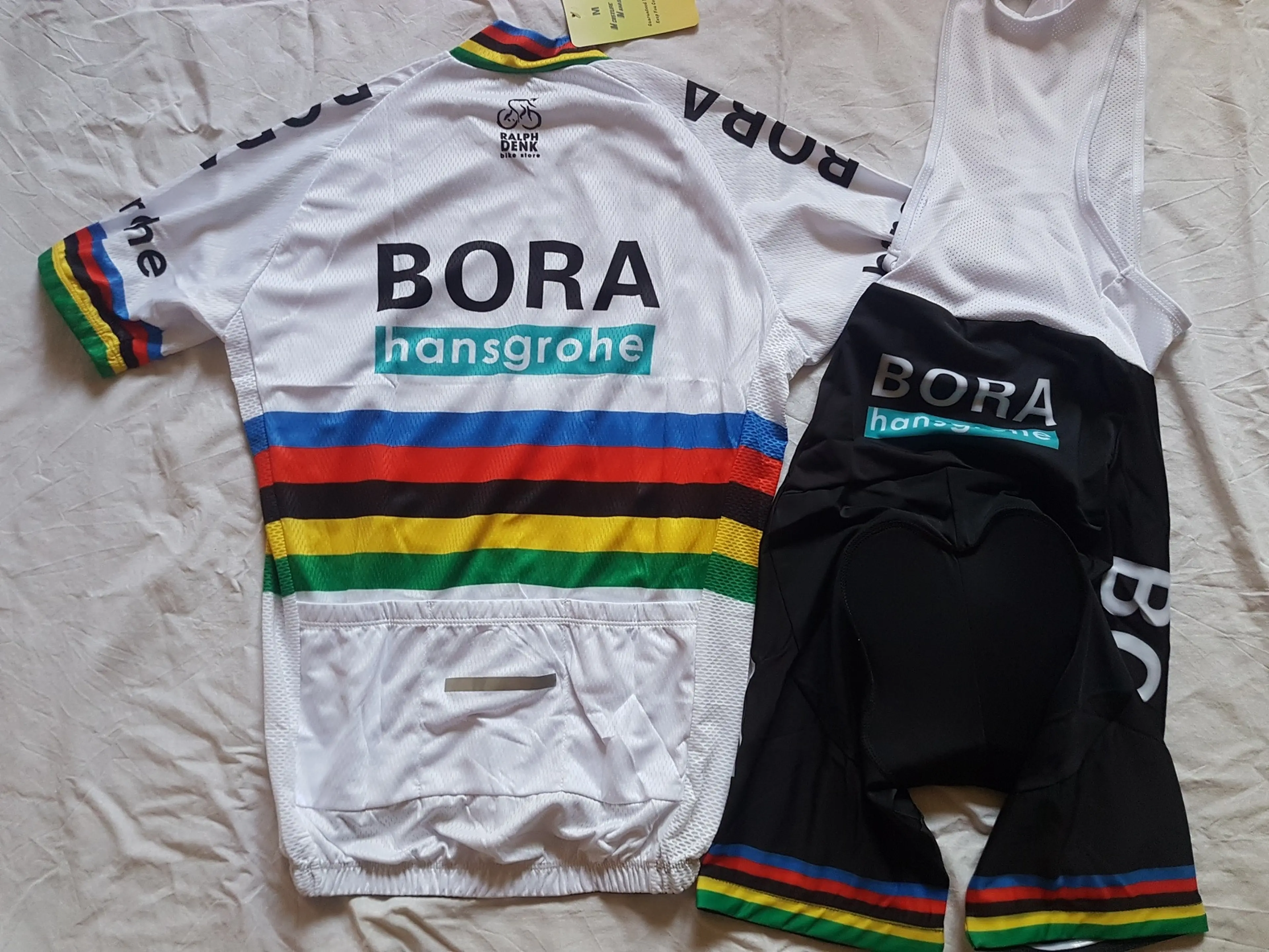 2. Echipament ciclism Sagan Bora World champion 2018 set pantaloni tricou REPLICA!