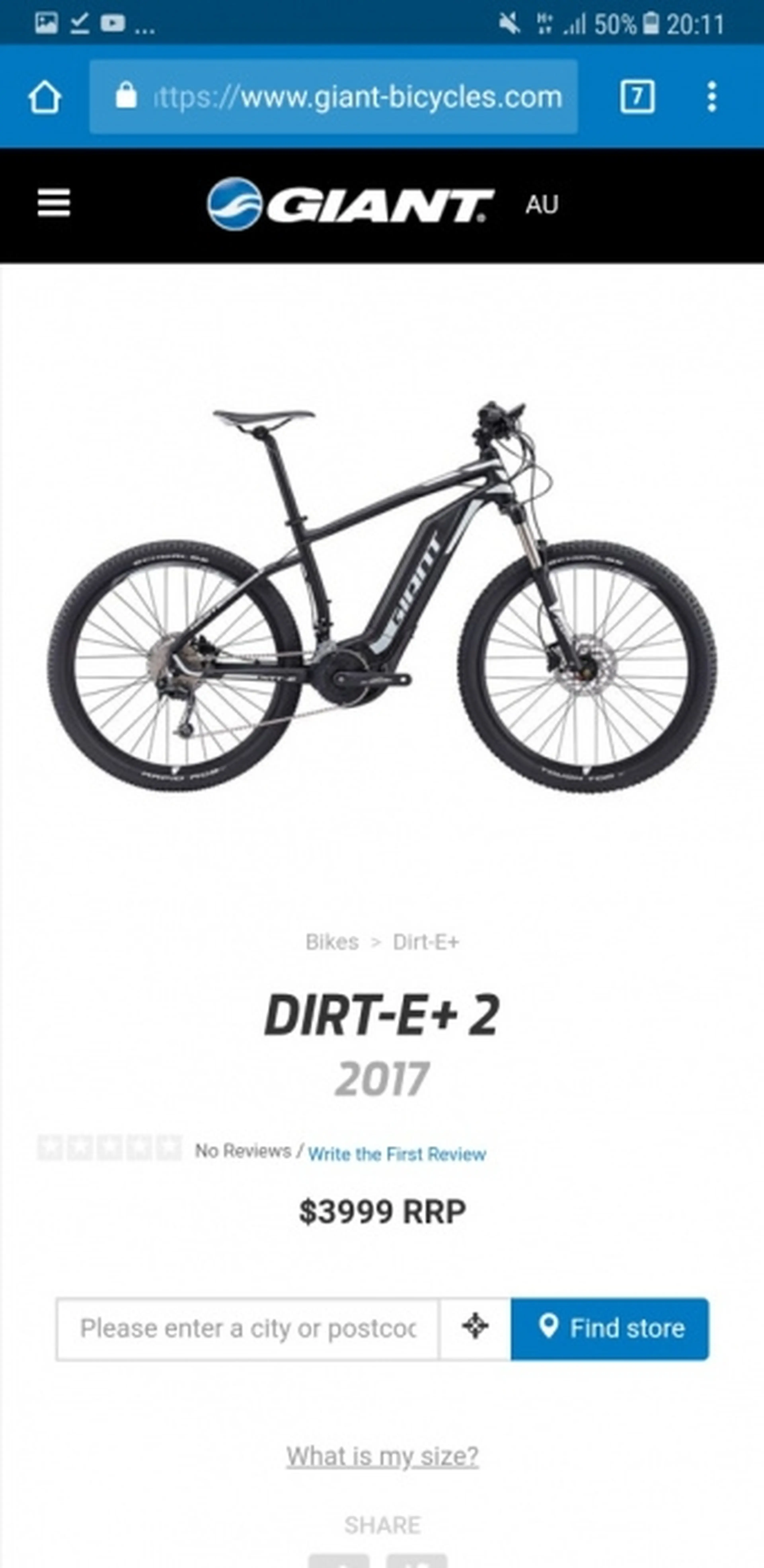 Image Bicicleta electrica Giant Dirt E+ 2 2017