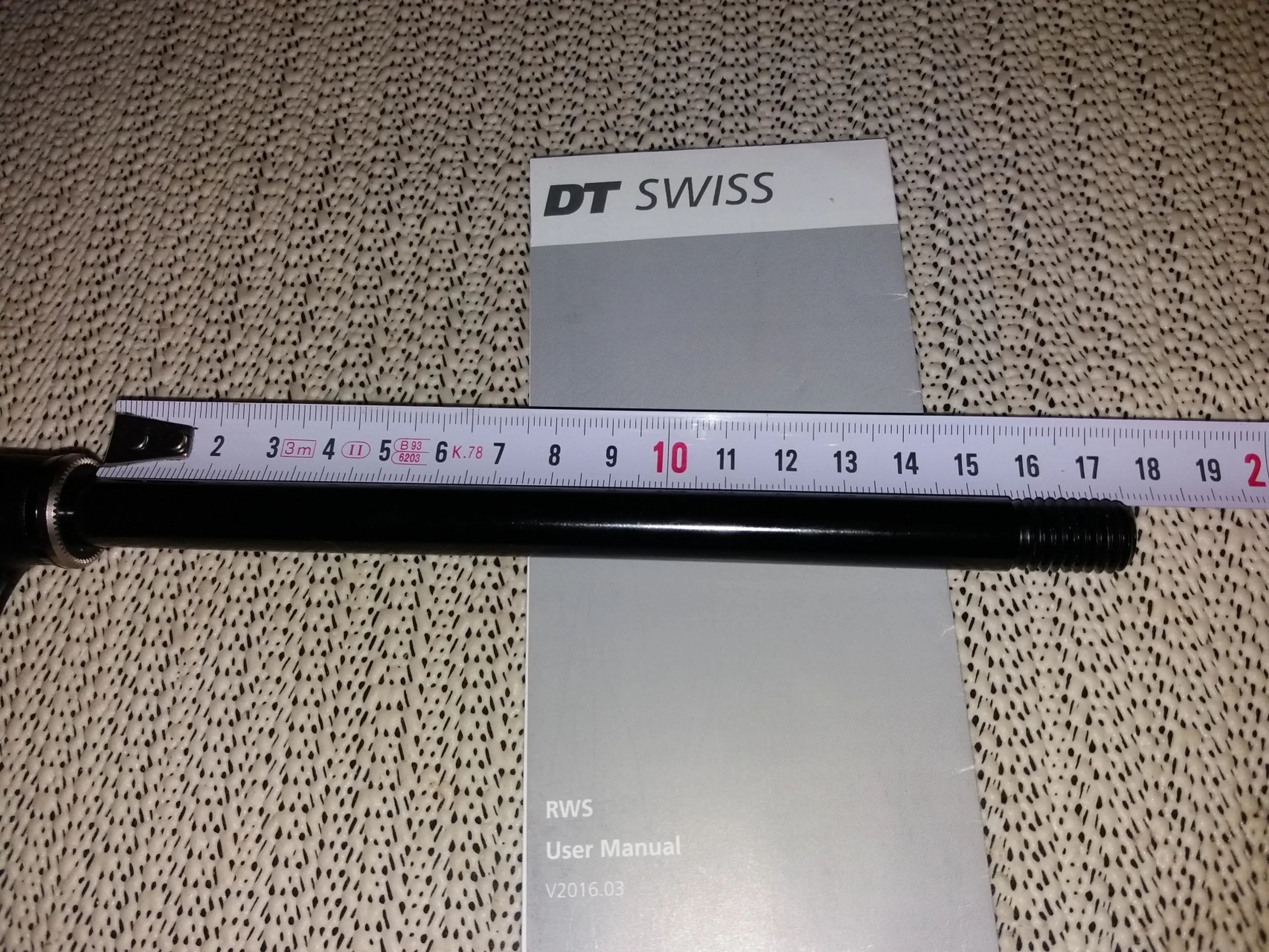 6. DT Swiss - Ax spate QR Bolt RWS 12x148 "Boost - X12" E-Thru Axle (173mm)