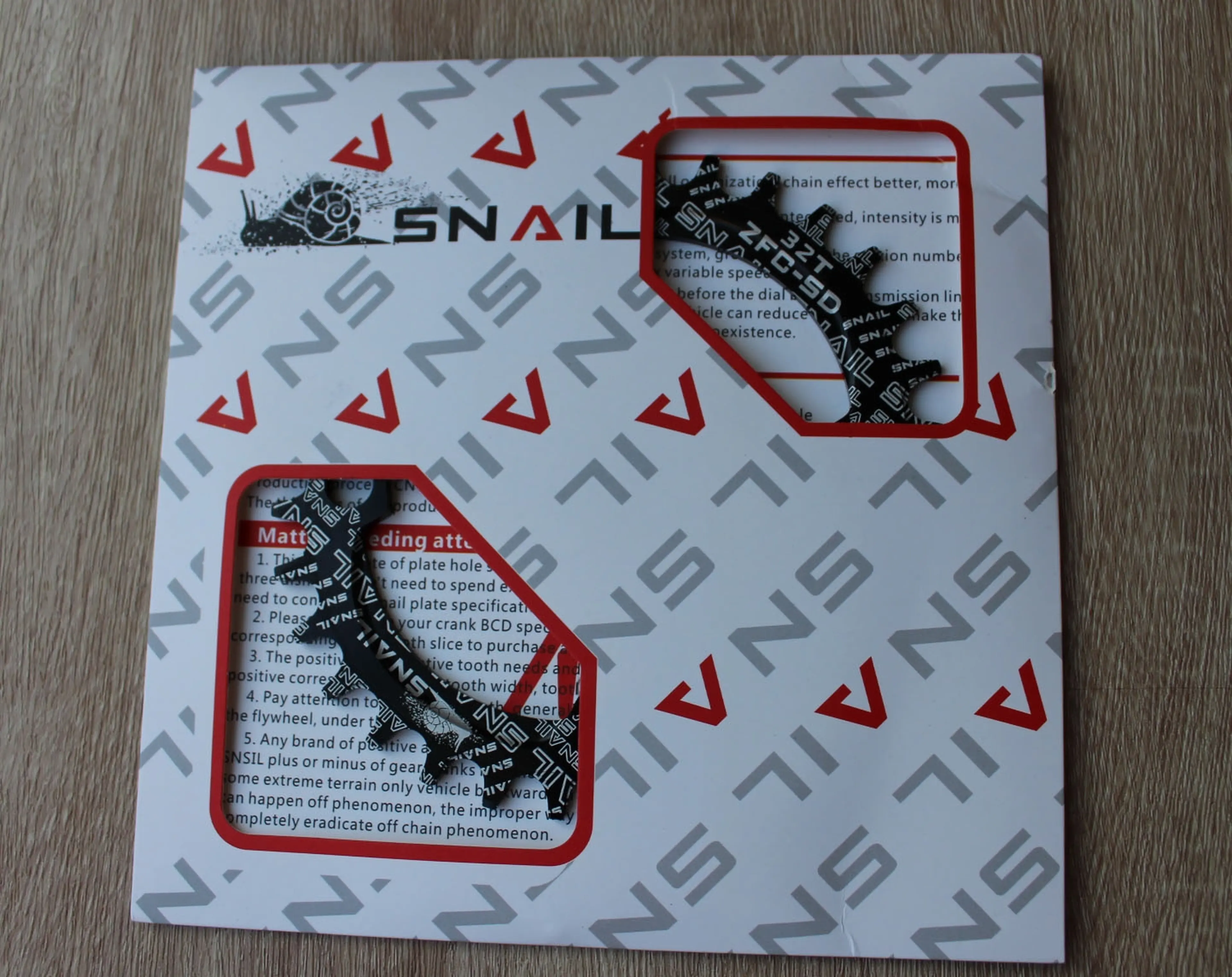 Image Foaie Ovala Snail 32T - narrow wide 1x9,10,11,12 - negru 104bcd