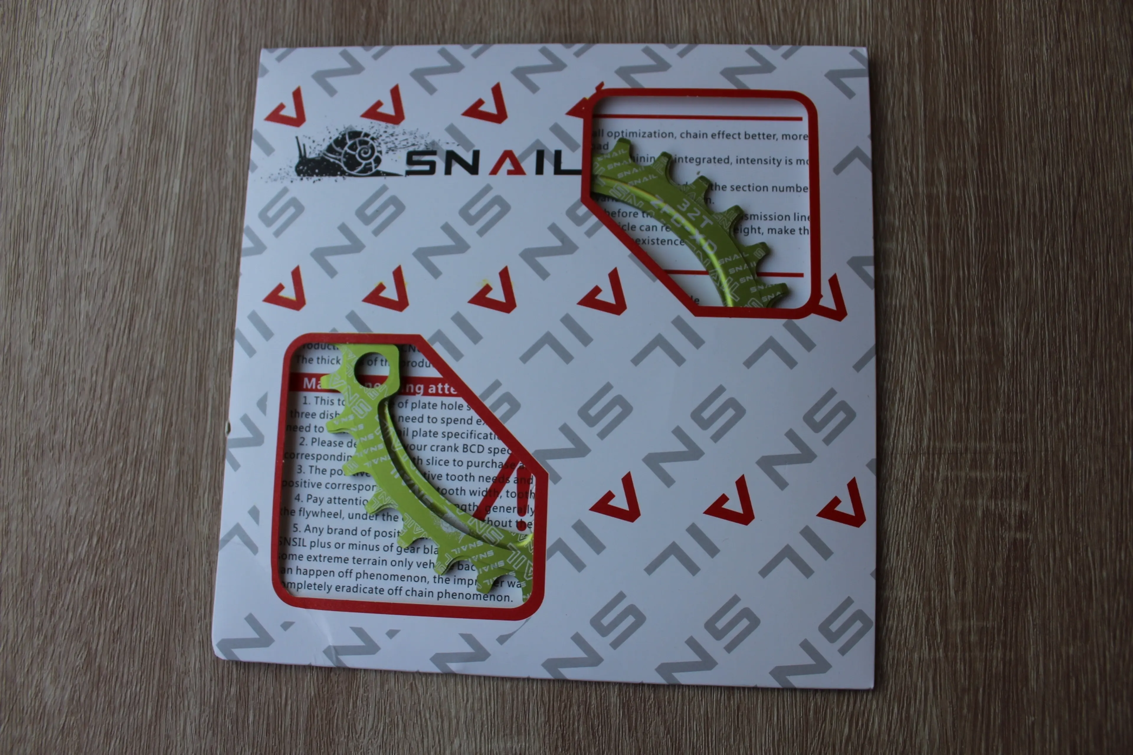 4. Foaie angrenaj 32T Snail - narrow wide 1x9,10,11,12 - verde